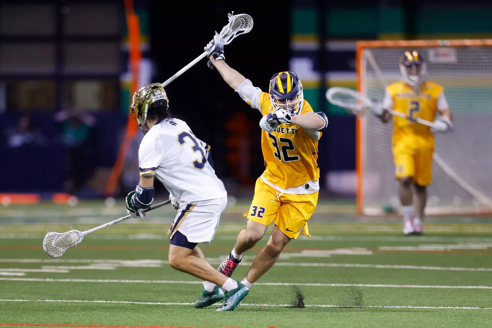 Notre Dame IN - February 15, 2023: Marquette Men’s Lacrosse vs Notre Dame
Photo by Marcus SnowdenSOUTH BEND, IN - February 15, 2023: Marquette Men’s Lacrosse vs Notre Dame Celebration
Photo by Marcus Snowden