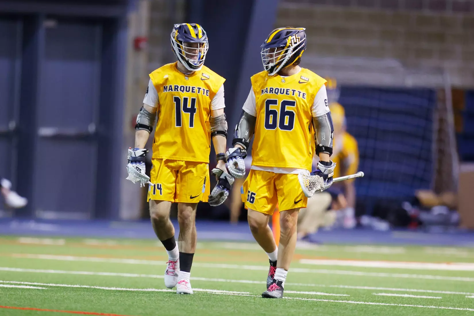 Notre Dame IN - February 15, 2023: Marquette Men’s Lacrosse vs Notre Dame
Photo by Marcus SnowdenSOUTH BEND, IN - February 15, 2023: Marquette Men’s Lacrosse vs Notre Dame Celebration
Photo by Marcus Snowden