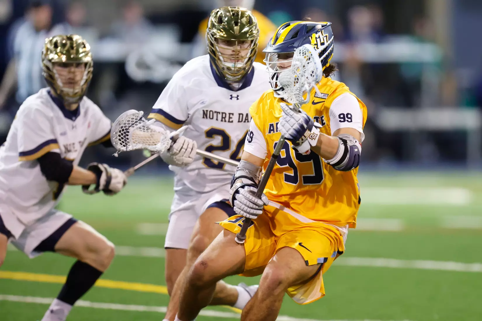 Notre Dame IN - February 15, 2023: Marquette Men’s Lacrosse vs Notre Dame
Photo by Marcus SnowdenSOUTH BEND, IN - February 15, 2023: Marquette Men’s Lacrosse vs Notre Dame Celebration
Photo by Marcus Snowden