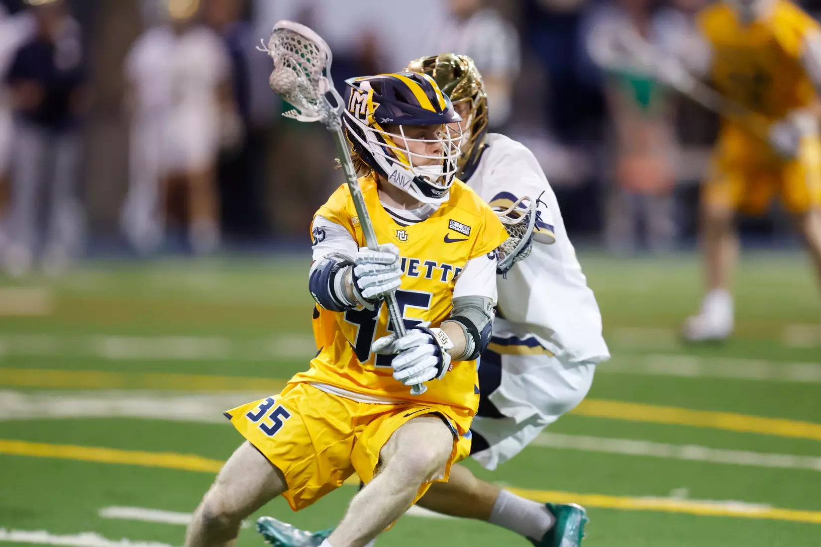 Notre Dame IN - February 15, 2023: Marquette Men’s Lacrosse vs Notre Dame
Photo by Marcus SnowdenSOUTH BEND, IN - February 15, 2023: Marquette Men’s Lacrosse vs Notre Dame Celebration
Photo by Marcus Snowden