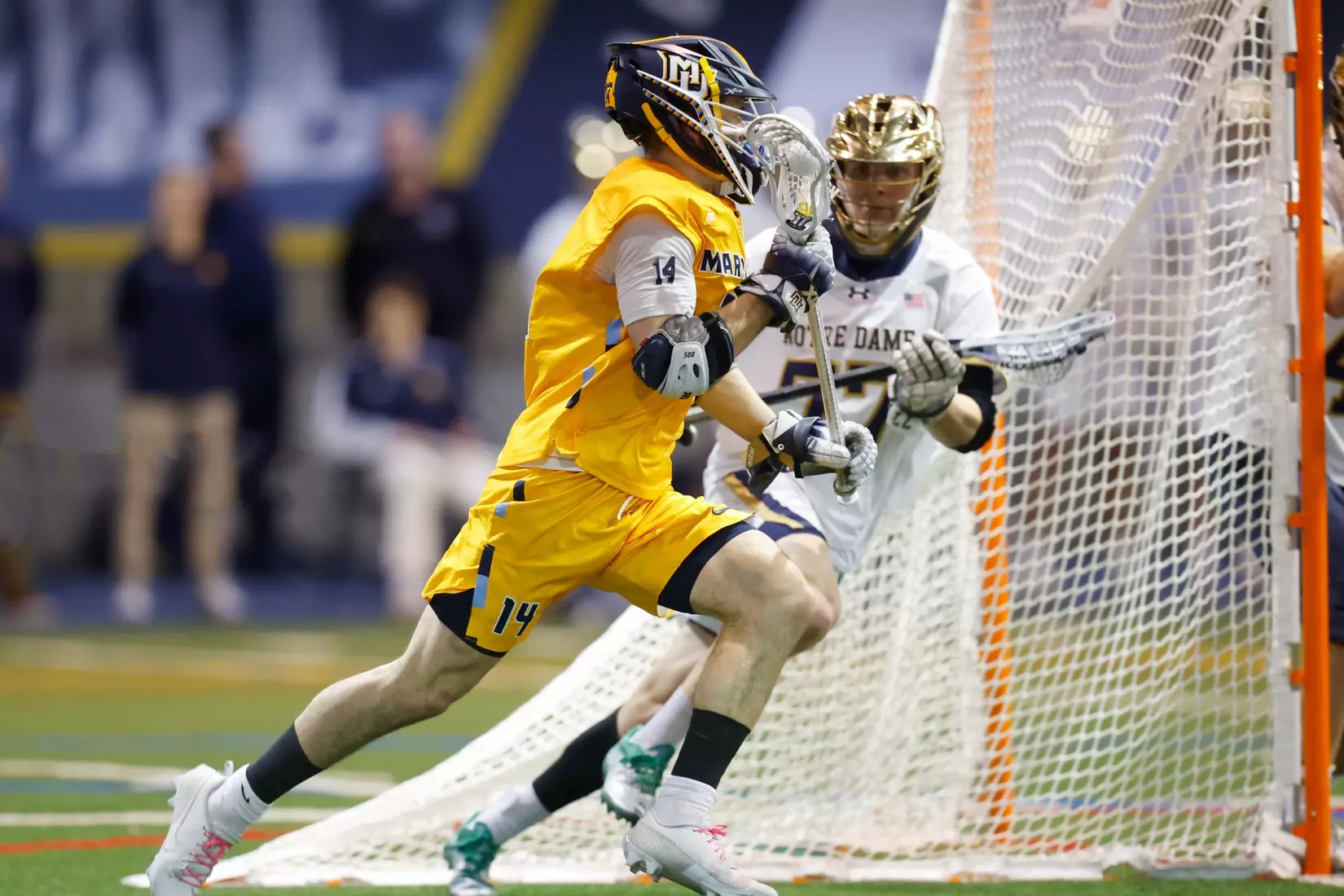 Notre Dame IN - February 15, 2023: Marquette Men’s Lacrosse vs Notre Dame
Photo by Marcus SnowdenSOUTH BEND, IN - February 15, 2023: Marquette Men’s Lacrosse vs Notre Dame Celebration
Photo by Marcus Snowden