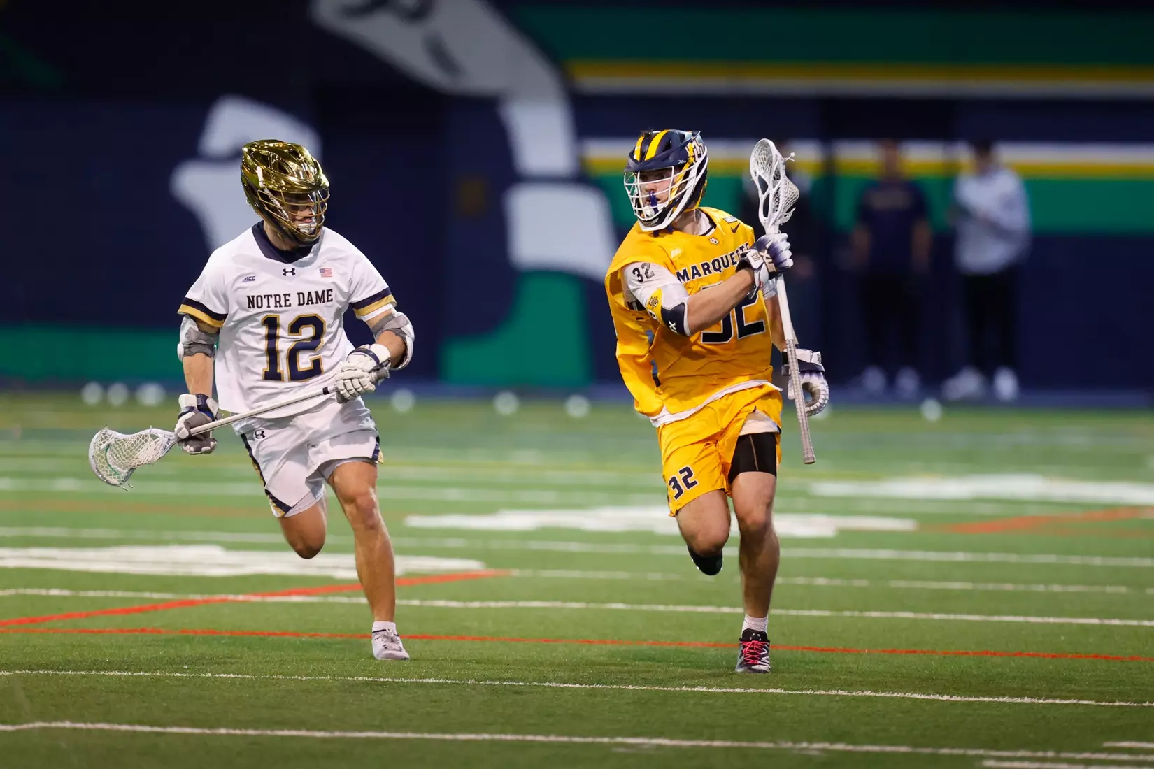 Notre Dame IN - February 15, 2023: Marquette Men’s Lacrosse vs Notre Dame
Photo by Marcus SnowdenSOUTH BEND, IN - February 15, 2023: Marquette Men’s Lacrosse vs Notre Dame Celebration
Photo by Marcus Snowden