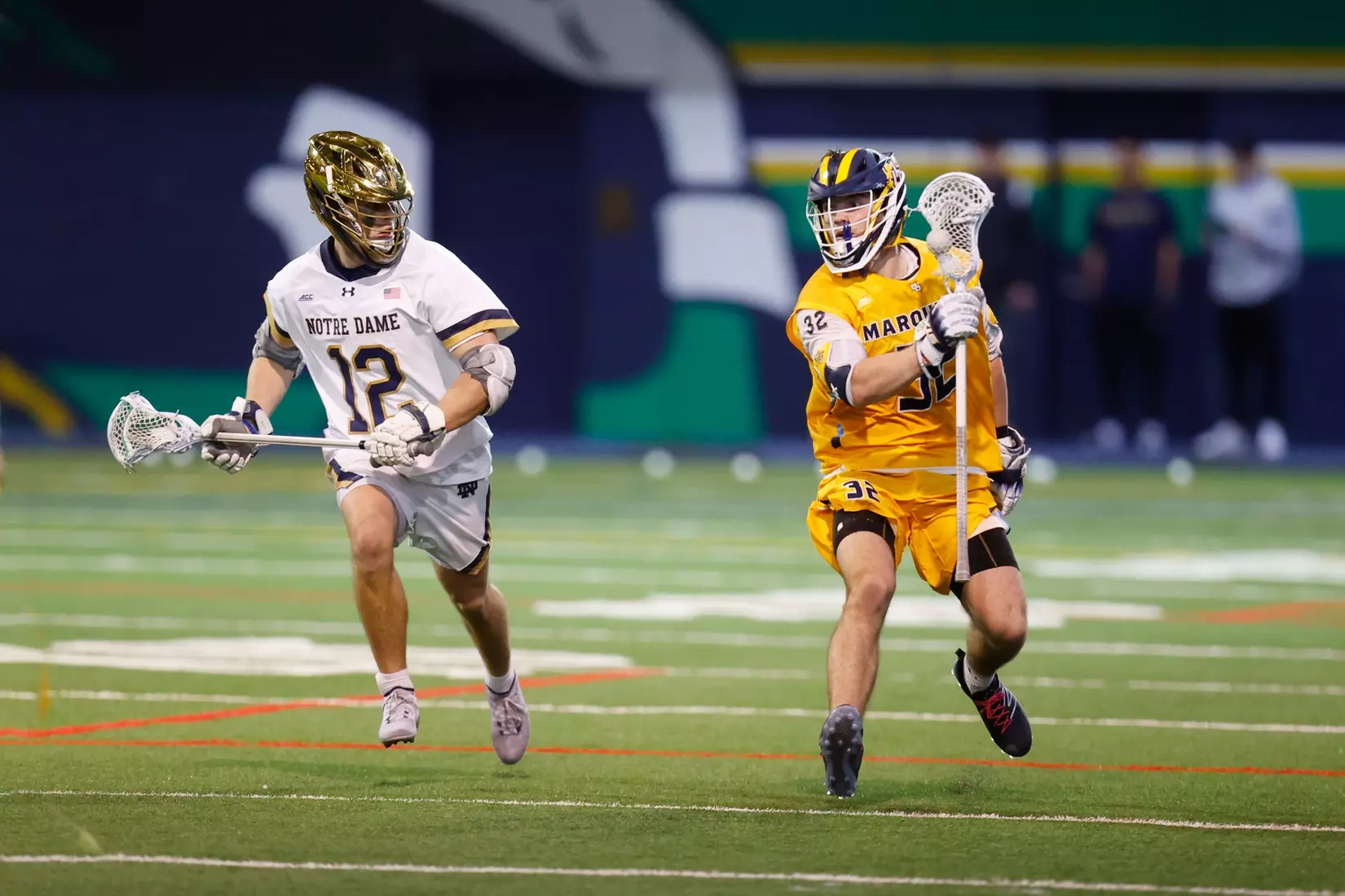 Notre Dame IN - February 15, 2023: Marquette Men’s Lacrosse vs Notre Dame
Photo by Marcus SnowdenSOUTH BEND, IN - February 15, 2023: Marquette Men’s Lacrosse vs Notre Dame Celebration
Photo by Marcus Snowden