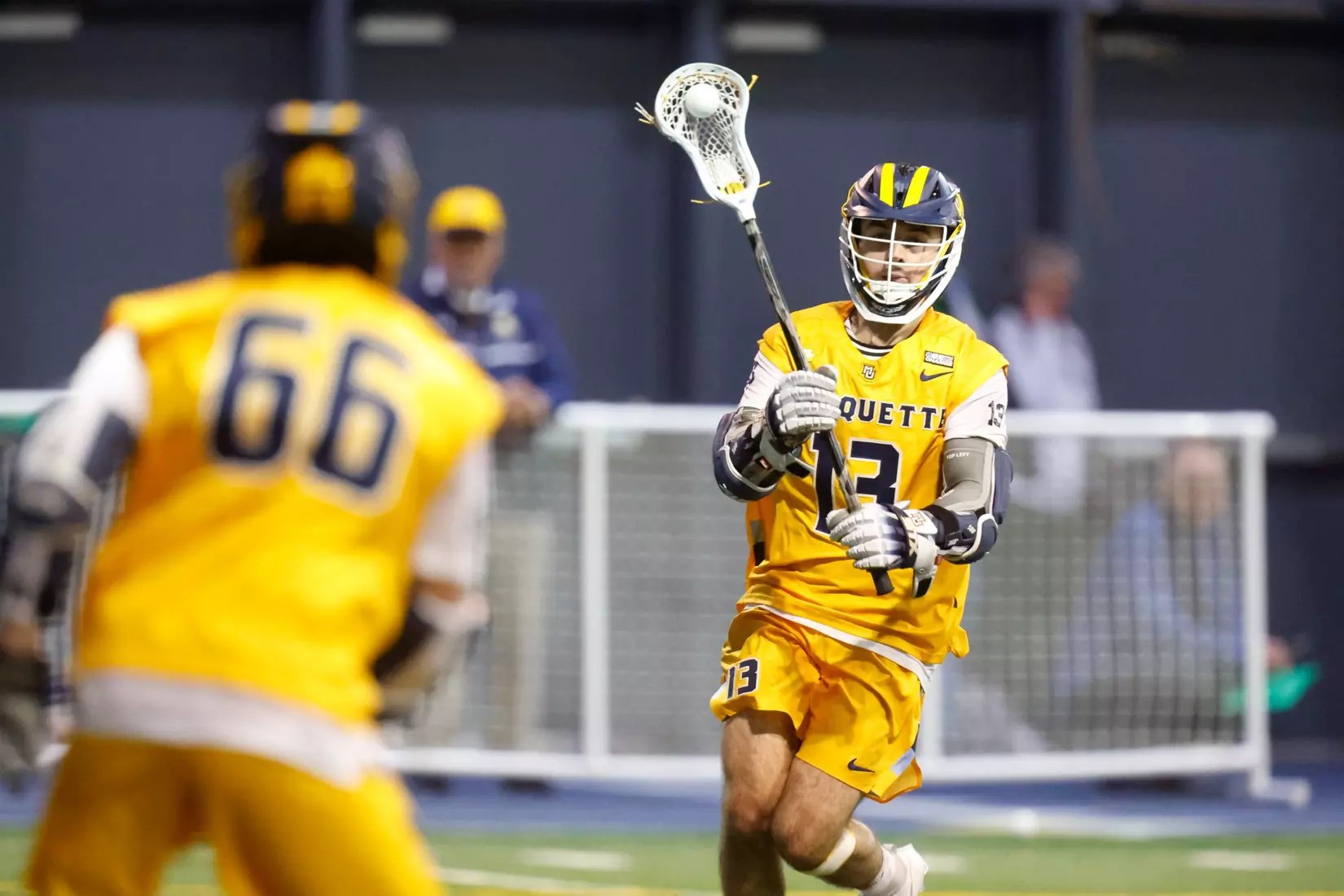 Notre Dame IN - February 15, 2023: Marquette Men’s Lacrosse vs Notre Dame
Photo by Marcus SnowdenSOUTH BEND, IN - February 15, 2023: Marquette Men’s Lacrosse vs Notre Dame Celebration
Photo by Marcus Snowden