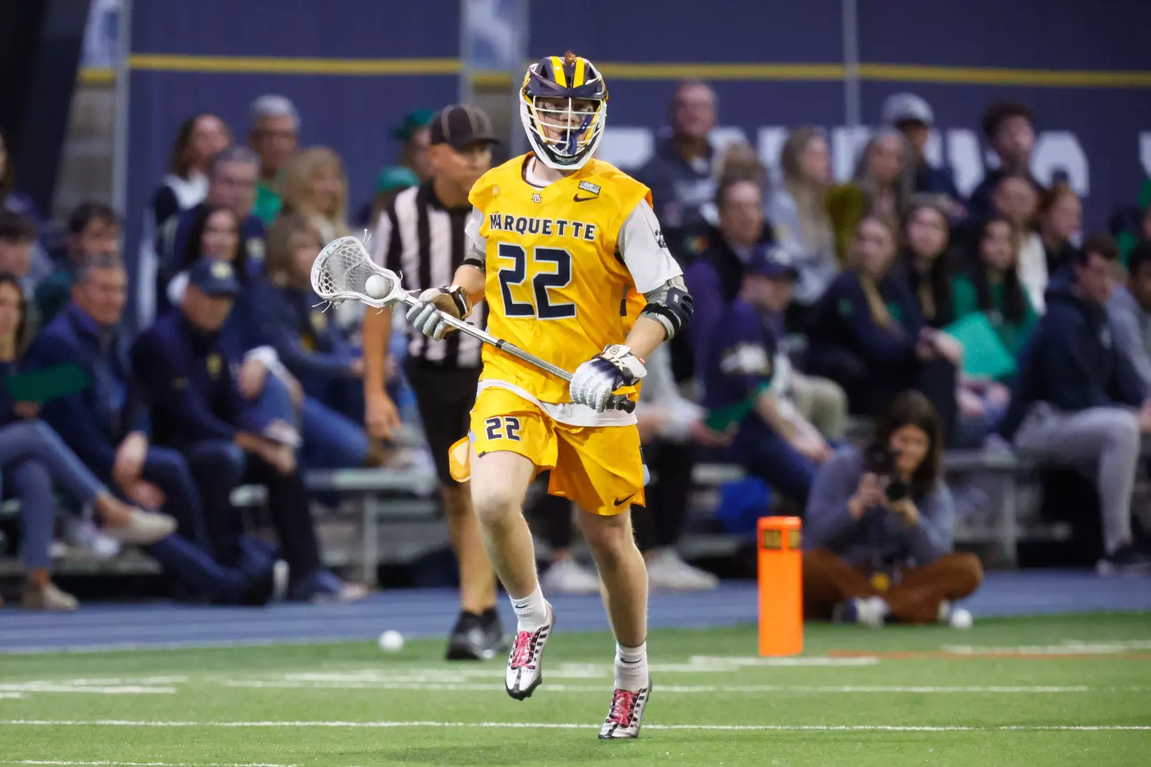 Notre Dame IN - February 15, 2023: Marquette Men’s Lacrosse vs Notre Dame
Photo by Marcus SnowdenSOUTH BEND, IN - February 15, 2023: Marquette Men’s Lacrosse vs Notre Dame Celebration
Photo by Marcus Snowden