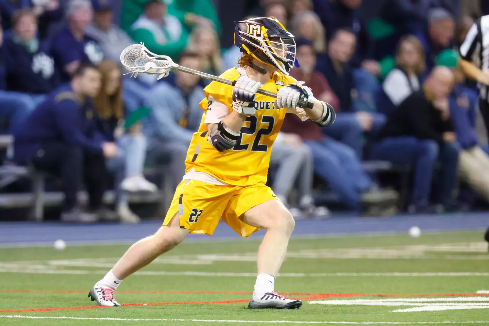 Notre Dame IN - February 15, 2023: Marquette Men’s Lacrosse vs Notre Dame
Photo by Marcus SnowdenSOUTH BEND, IN - February 15, 2023: Marquette Men’s Lacrosse vs Notre Dame Celebration
Photo by Marcus Snowden