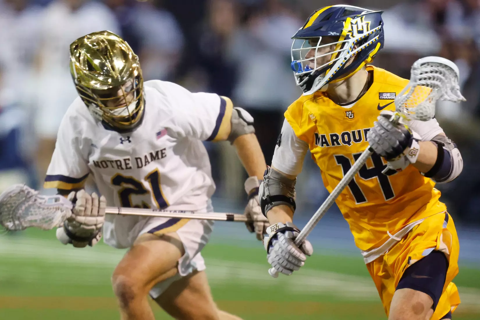 Notre Dame IN - February 15, 2023: Marquette Men’s Lacrosse vs Notre Dame
Photo by Marcus SnowdenSOUTH BEND, IN - February 15, 2023: Marquette Men’s Lacrosse vs Notre Dame Celebration
Photo by Marcus Snowden