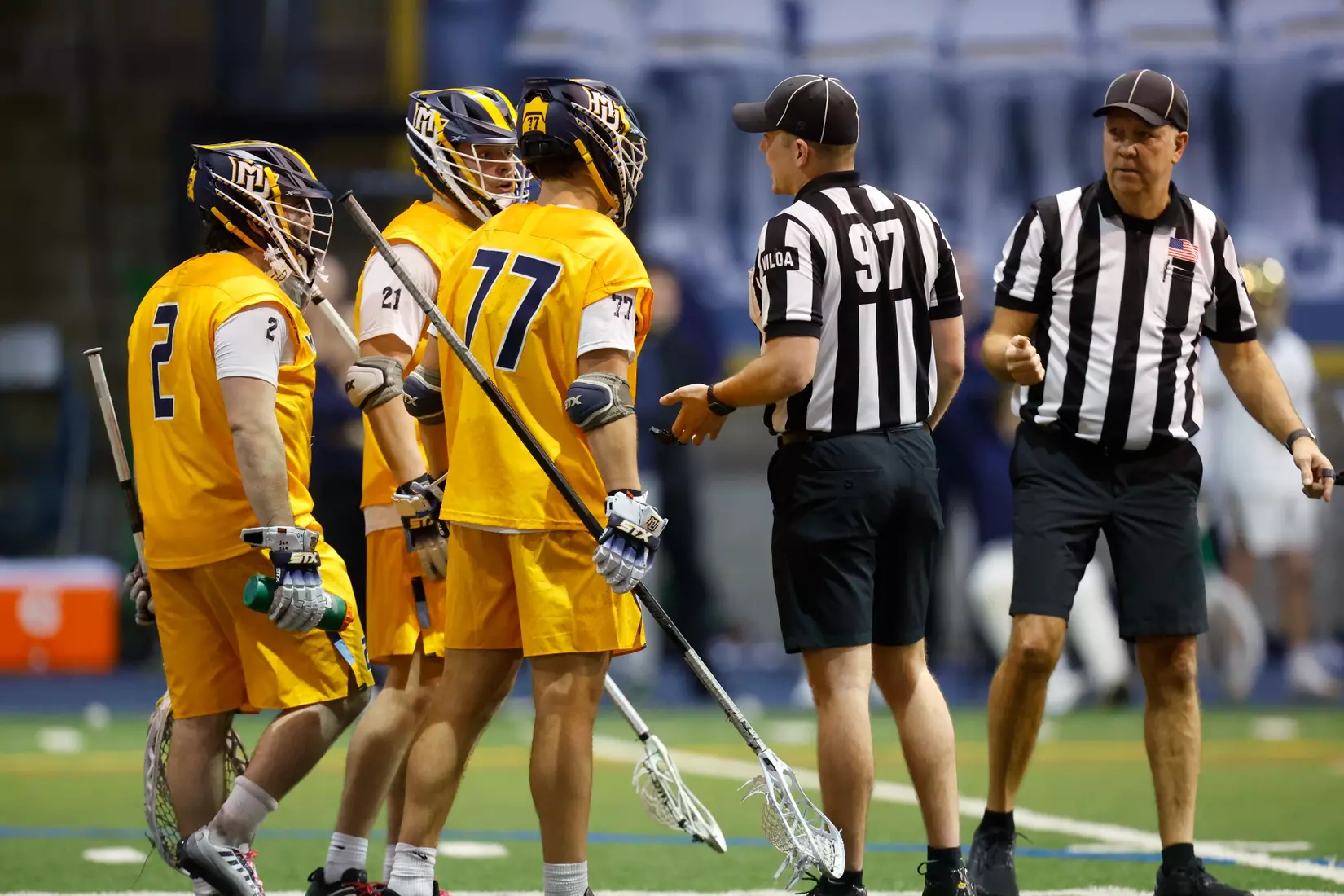 Notre Dame IN - February 15, 2023: Marquette Men’s Lacrosse vs Notre Dame
Photo by Marcus SnowdenSOUTH BEND, IN - February 15, 2023: Marquette Men’s Lacrosse vs Notre Dame Celebration
Photo by Marcus Snowden