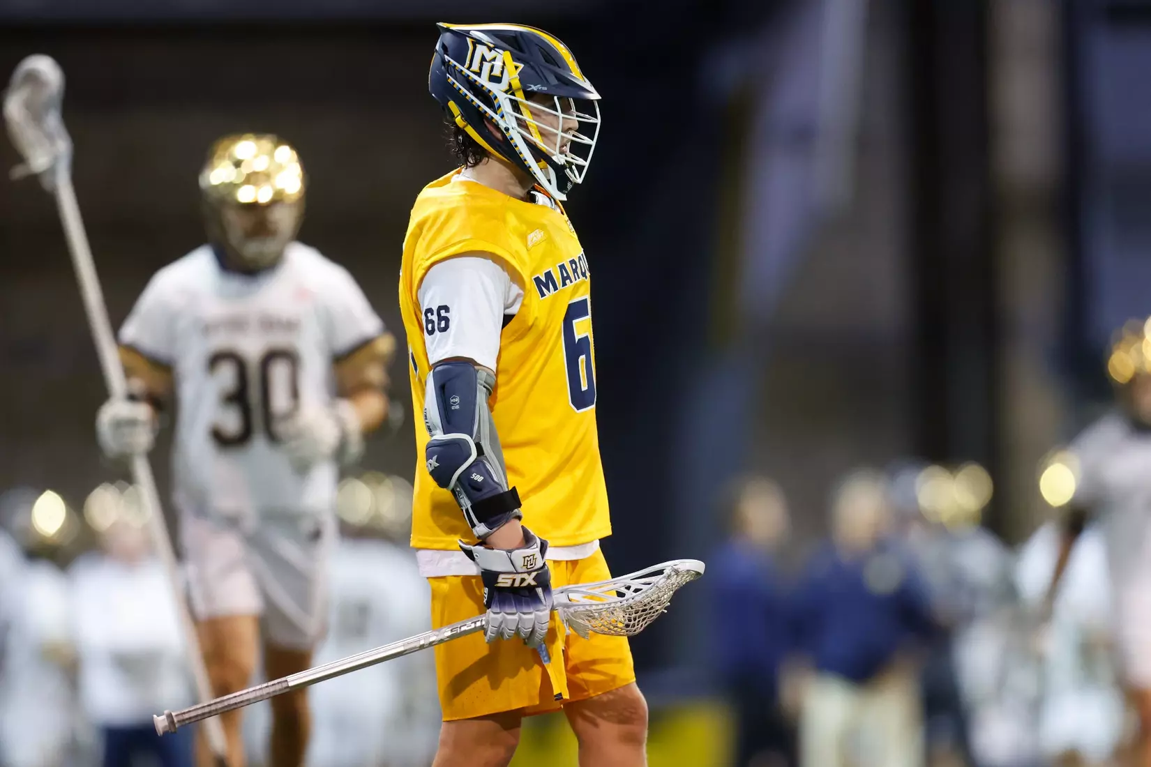 Notre Dame IN - February 15, 2023: Marquette Men’s Lacrosse vs Notre Dame
Photo by Marcus SnowdenSOUTH BEND, IN - February 15, 2023: Marquette Men’s Lacrosse vs Notre Dame Celebration
Photo by Marcus Snowden