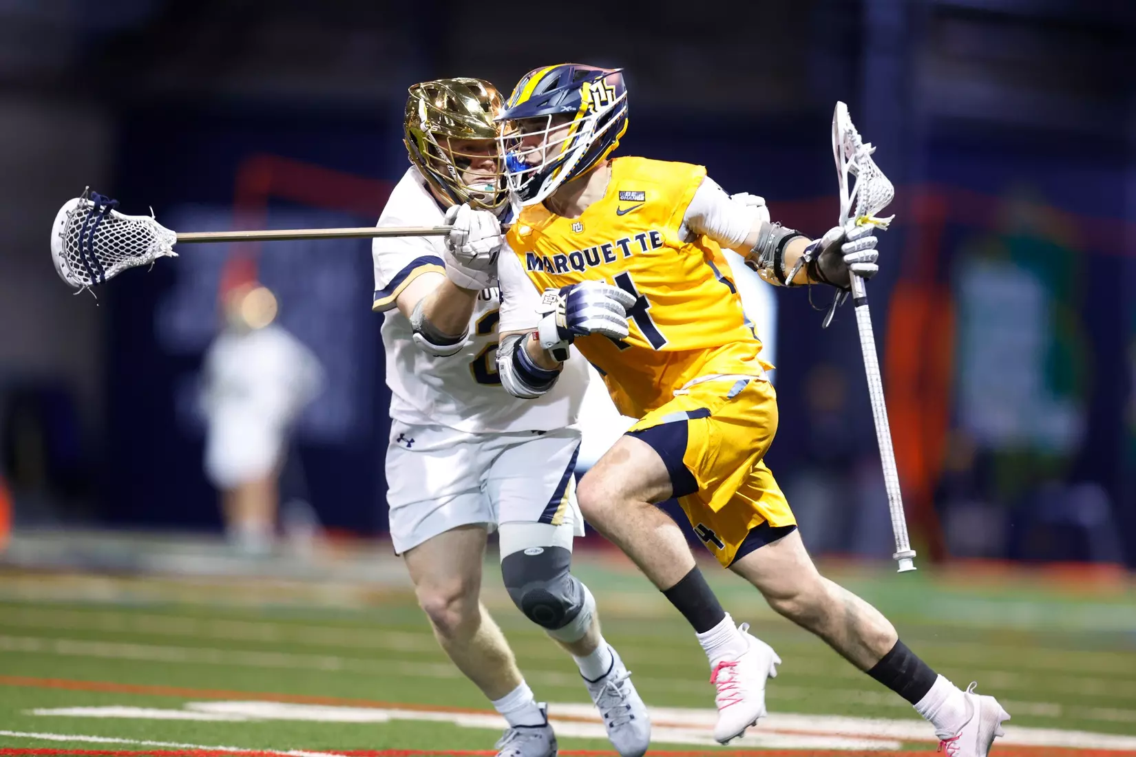 Notre Dame IN - February 15, 2023: Marquette Men’s Lacrosse vs Notre Dame
Photo by Marcus SnowdenSOUTH BEND, IN - February 15, 2023: Marquette Men’s Lacrosse vs Notre Dame Celebration
Photo by Marcus Snowden