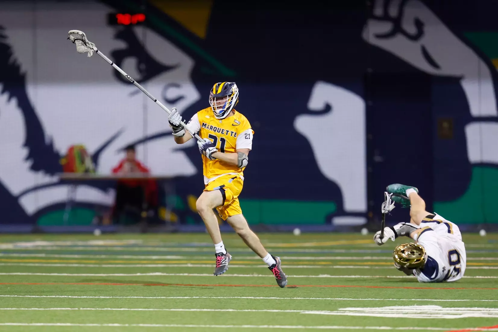 Notre Dame IN - February 15, 2023: Marquette Men’s Lacrosse vs Notre Dame
Photo by Marcus SnowdenSOUTH BEND, IN - February 15, 2023: Marquette Men’s Lacrosse vs Notre Dame Celebration
Photo by Marcus Snowden