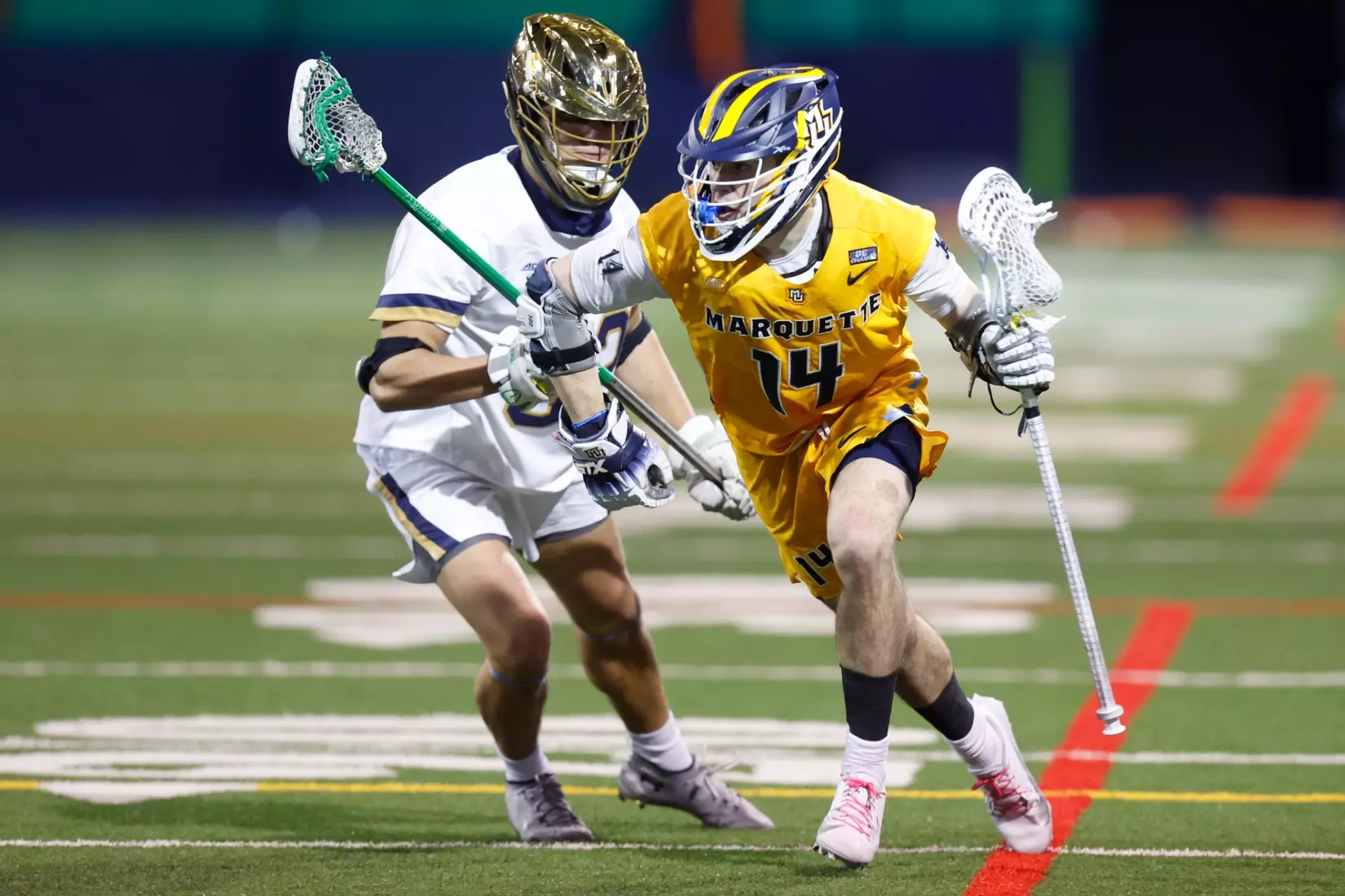 Notre Dame IN - February 15, 2023: Marquette Men’s Lacrosse vs Notre Dame
Photo by Marcus SnowdenSOUTH BEND, IN - February 15, 2023: Marquette Men’s Lacrosse vs Notre Dame Celebration
Photo by Marcus Snowden