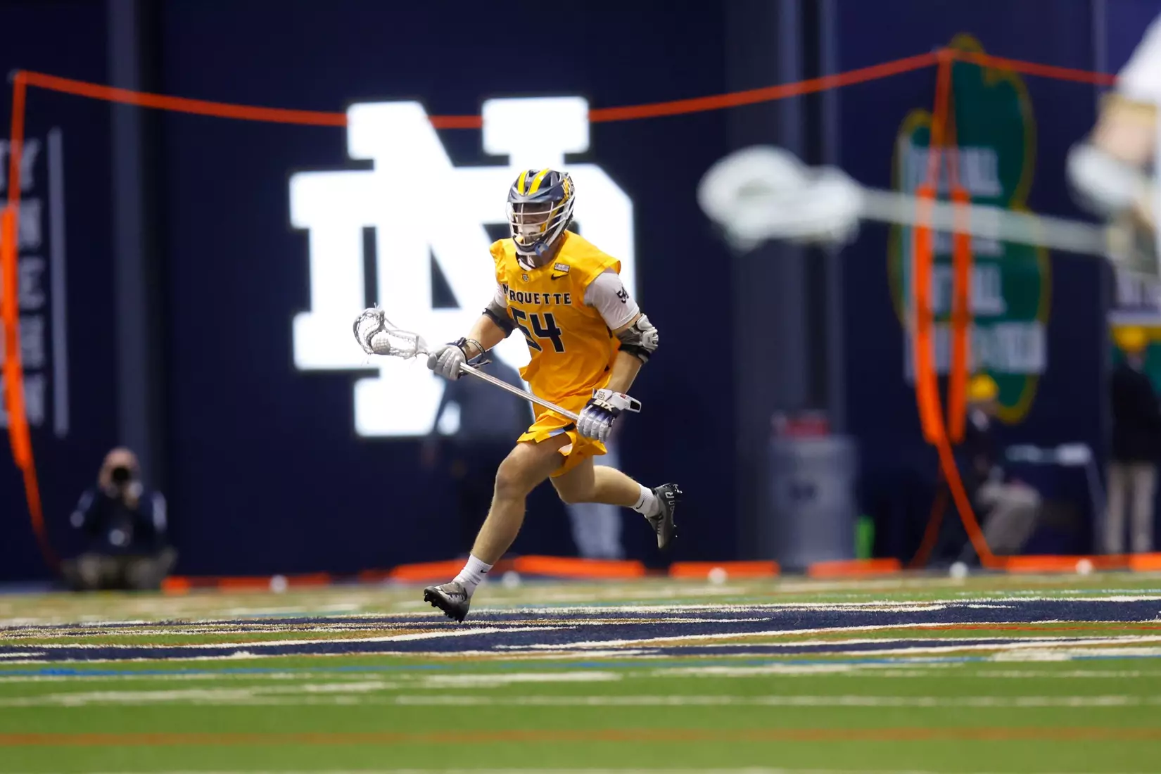 Notre Dame IN - February 15, 2023: Marquette Men’s Lacrosse vs Notre Dame
Photo by Marcus SnowdenSOUTH BEND, IN - February 15, 2023: Marquette Men’s Lacrosse vs Notre Dame Celebration
Photo by Marcus Snowden