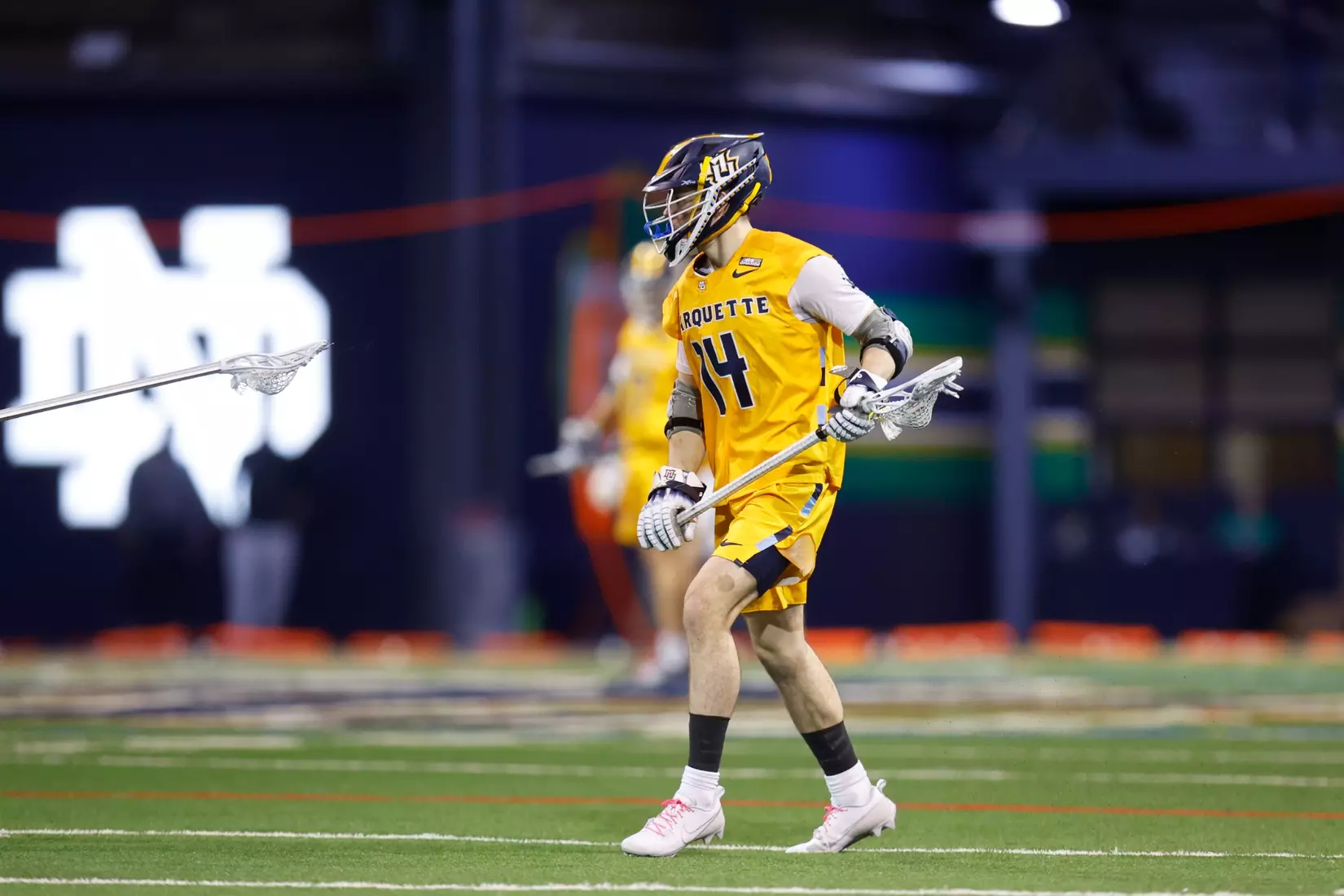 Notre Dame IN - February 15, 2023: Marquette Men’s Lacrosse vs Notre Dame
Photo by Marcus SnowdenSOUTH BEND, IN - February 15, 2023: Marquette Men’s Lacrosse vs Notre Dame Celebration
Photo by Marcus Snowden