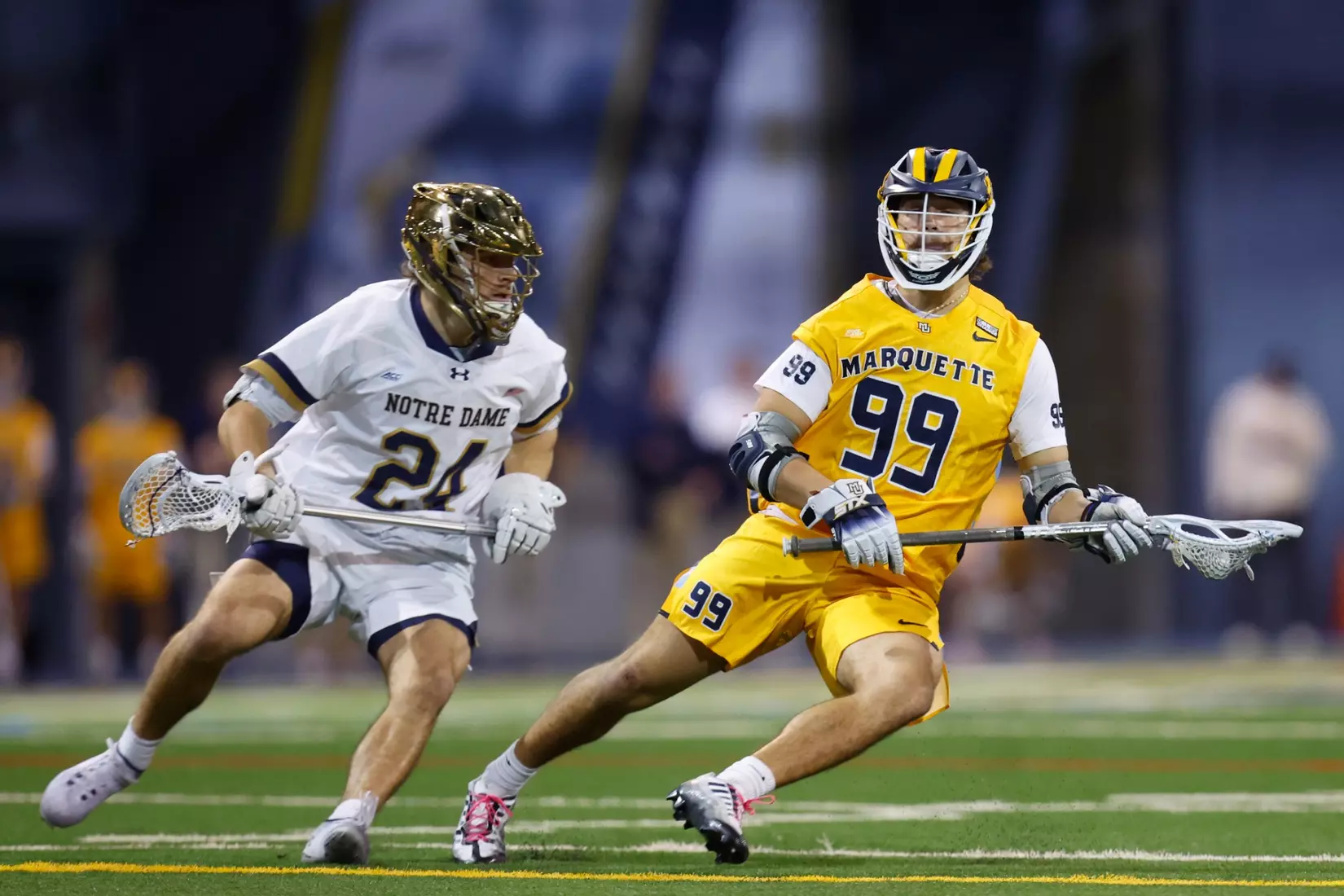 Notre Dame IN - February 15, 2023: Marquette Men’s Lacrosse vs Notre Dame
Photo by Marcus SnowdenSOUTH BEND, IN - February 15, 2023: Marquette Men’s Lacrosse vs Notre Dame Celebration
Photo by Marcus Snowden
