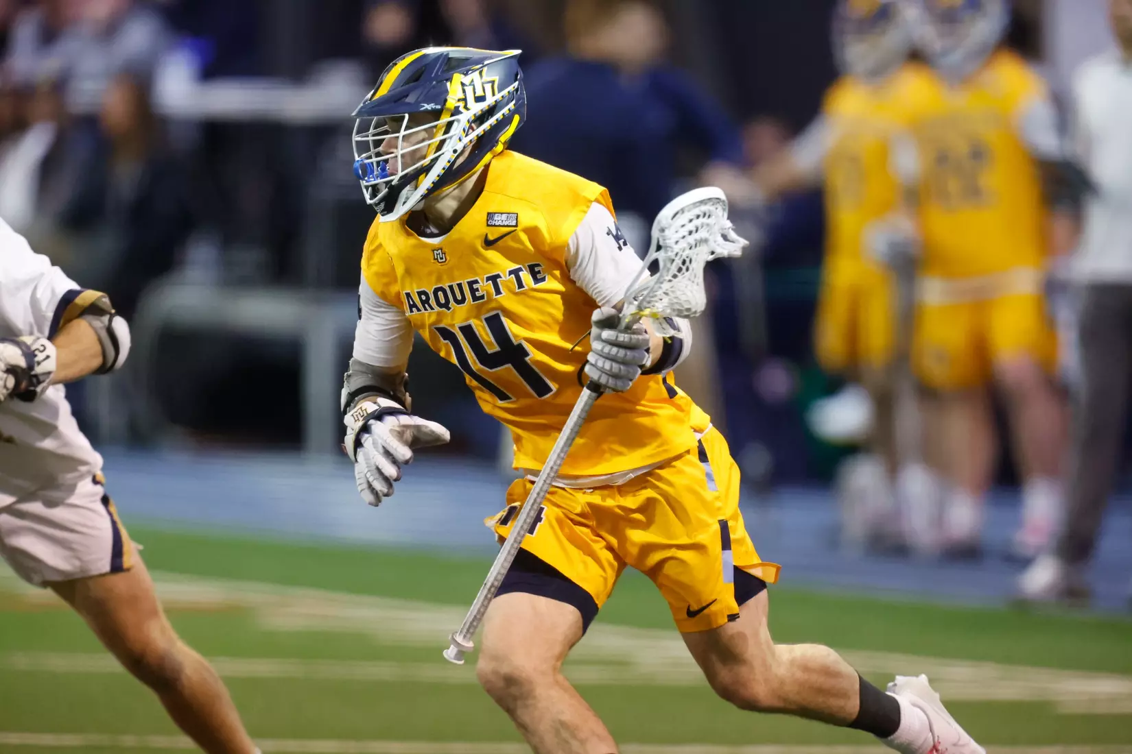 Notre Dame IN - February 15, 2023: Marquette Men’s Lacrosse vs Notre Dame
Photo by Marcus SnowdenSOUTH BEND, IN - February 15, 2023: Marquette Men’s Lacrosse vs Notre Dame Celebration
Photo by Marcus Snowden