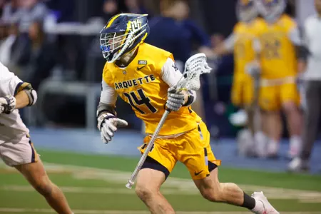 Notre Dame IN - February 15, 2023: Marquette Men’s Lacrosse vs Notre Dame
Photo by Marcus SnowdenSOUTH BEND, IN - February 15, 2023: Marquette Men’s Lacrosse vs Notre Dame Celebration
Photo by Marcus Snowden