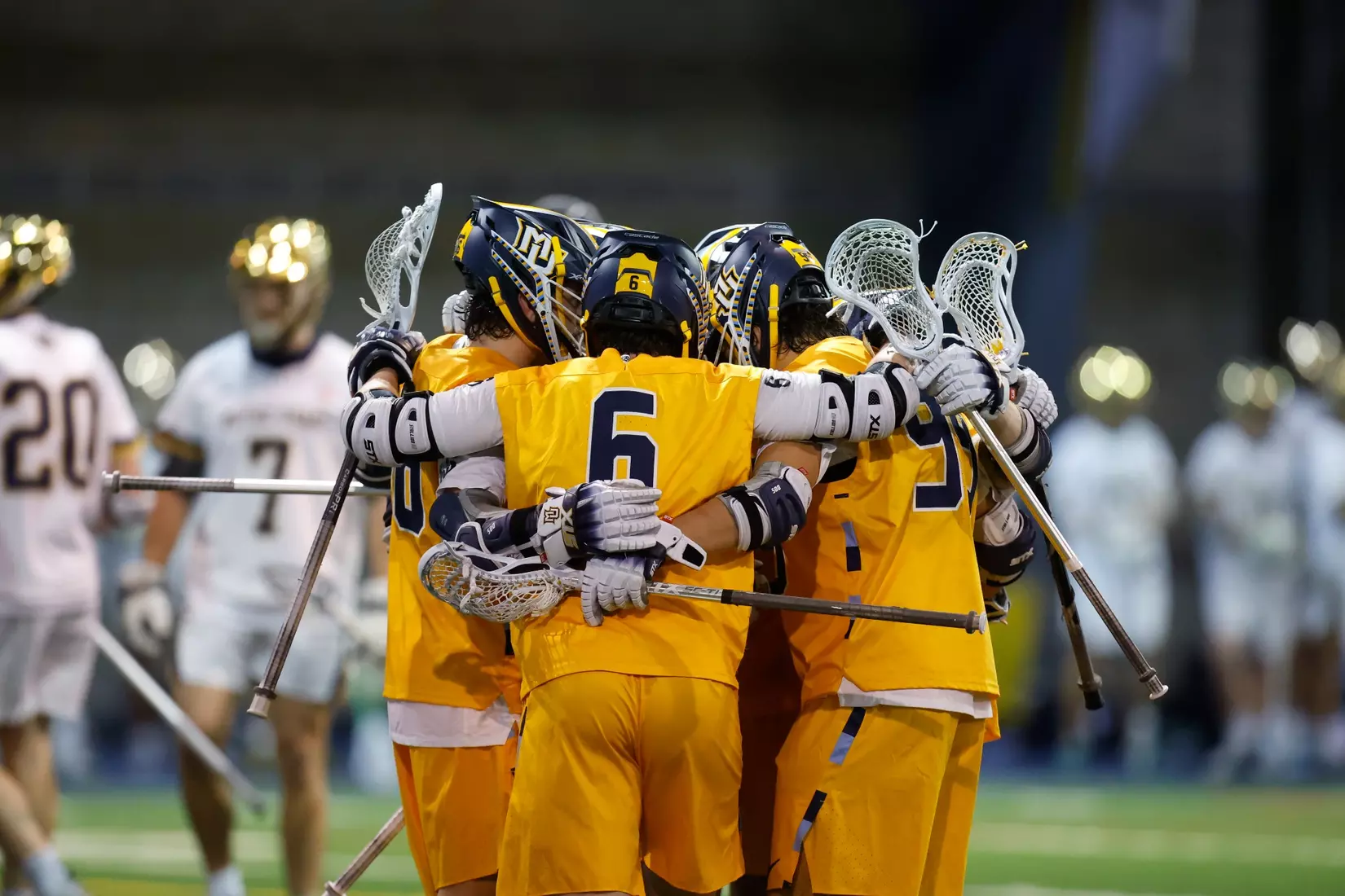 Notre Dame IN - February 15, 2023: Marquette Men’s Lacrosse vs Notre Dame
Photo by Marcus SnowdenSOUTH BEND, IN - February 15, 2023: Marquette Men’s Lacrosse vs Notre Dame Celebration
Photo by Marcus Snowden