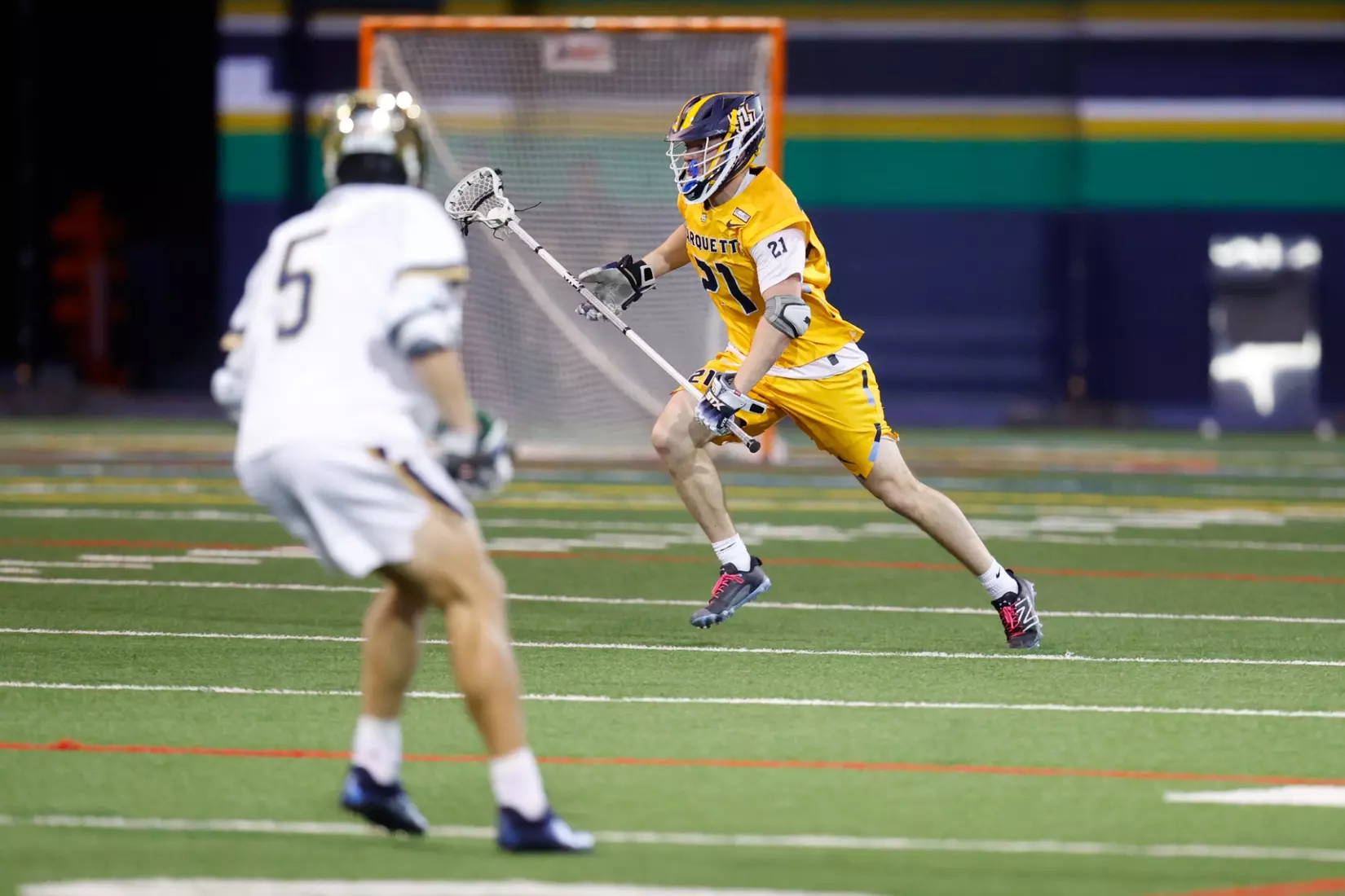 Notre Dame IN - February 15, 2023: Marquette Men’s Lacrosse vs Notre Dame
Photo by Marcus SnowdenSOUTH BEND, IN - February 15, 2023: Marquette Men’s Lacrosse vs Notre Dame Celebration
Photo by Marcus Snowden