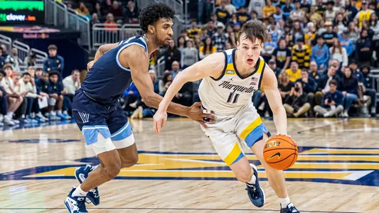 Marquette Men's Basketball defeats Villanova Wildcats 73-64 at Fiserv Forum in Milwaukee, WI on February 1, 2023.
