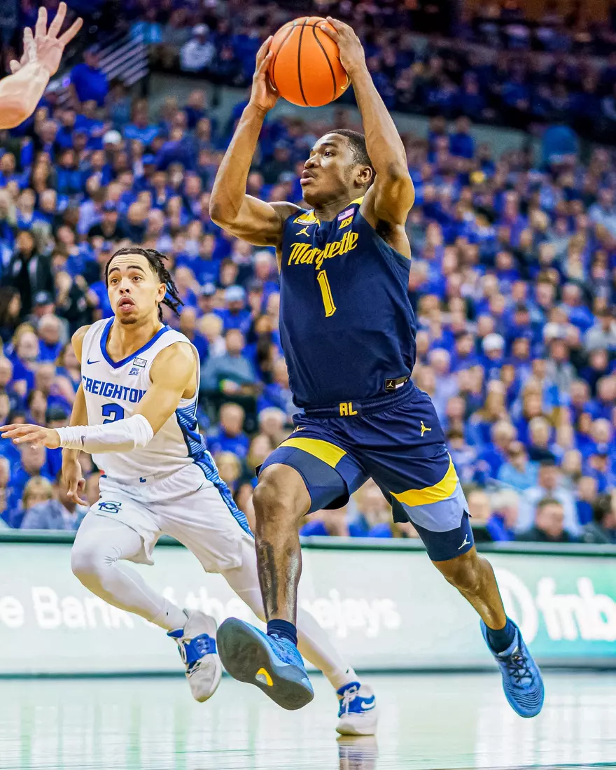 Marquette defeats Creighton 73-71 on the road in Omaha, NE on Tuesday February 21, 2023.