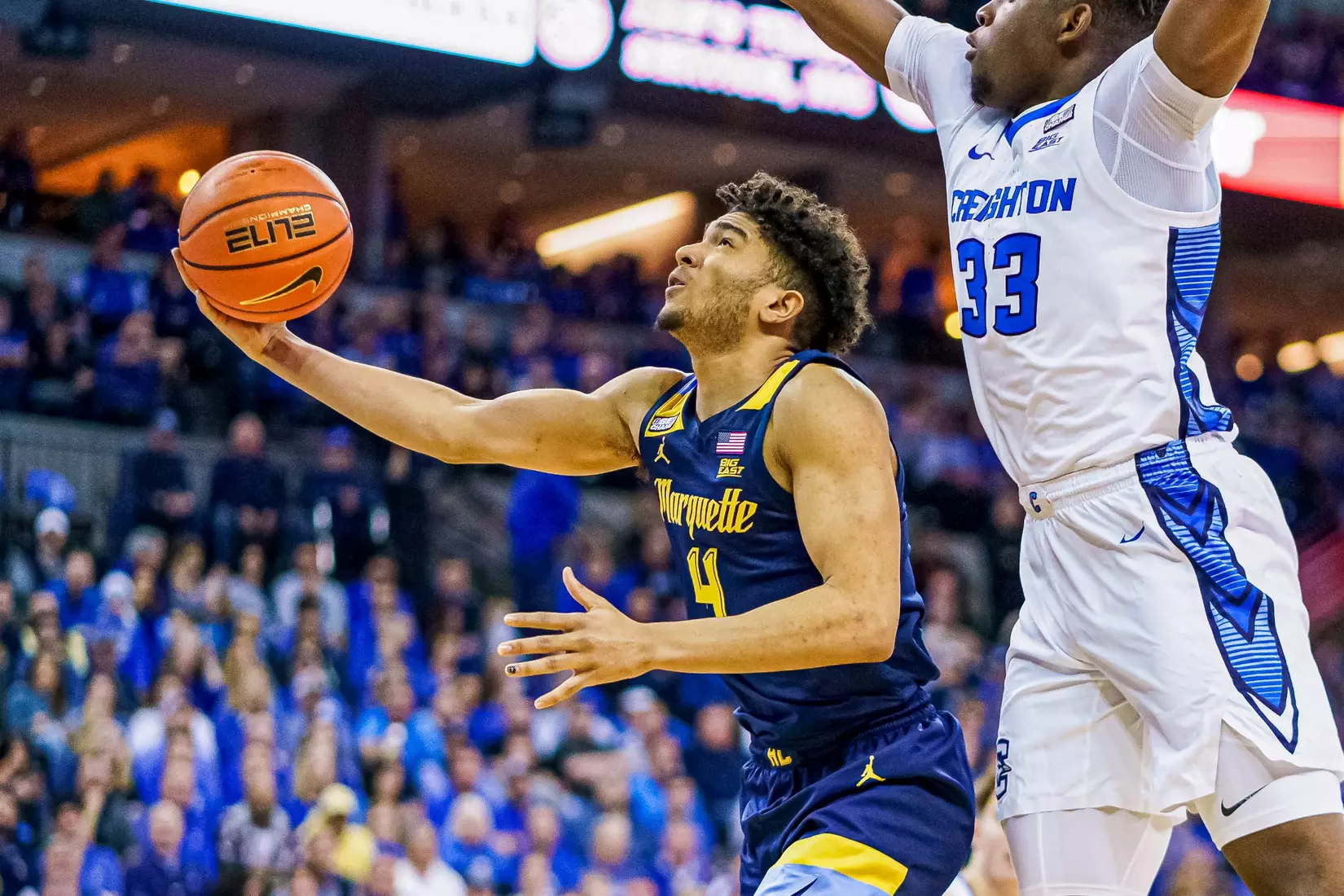 Marquette defeats Creighton 73-71 on the road in Omaha, NE on Tuesday February 21, 2023.
