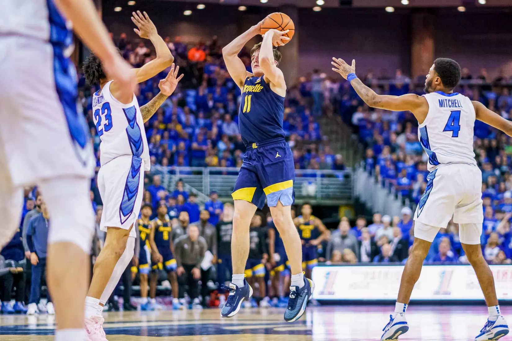Marquette defeats Creighton 73-71 on the road in Omaha, NE on Tuesday February 21, 2023.