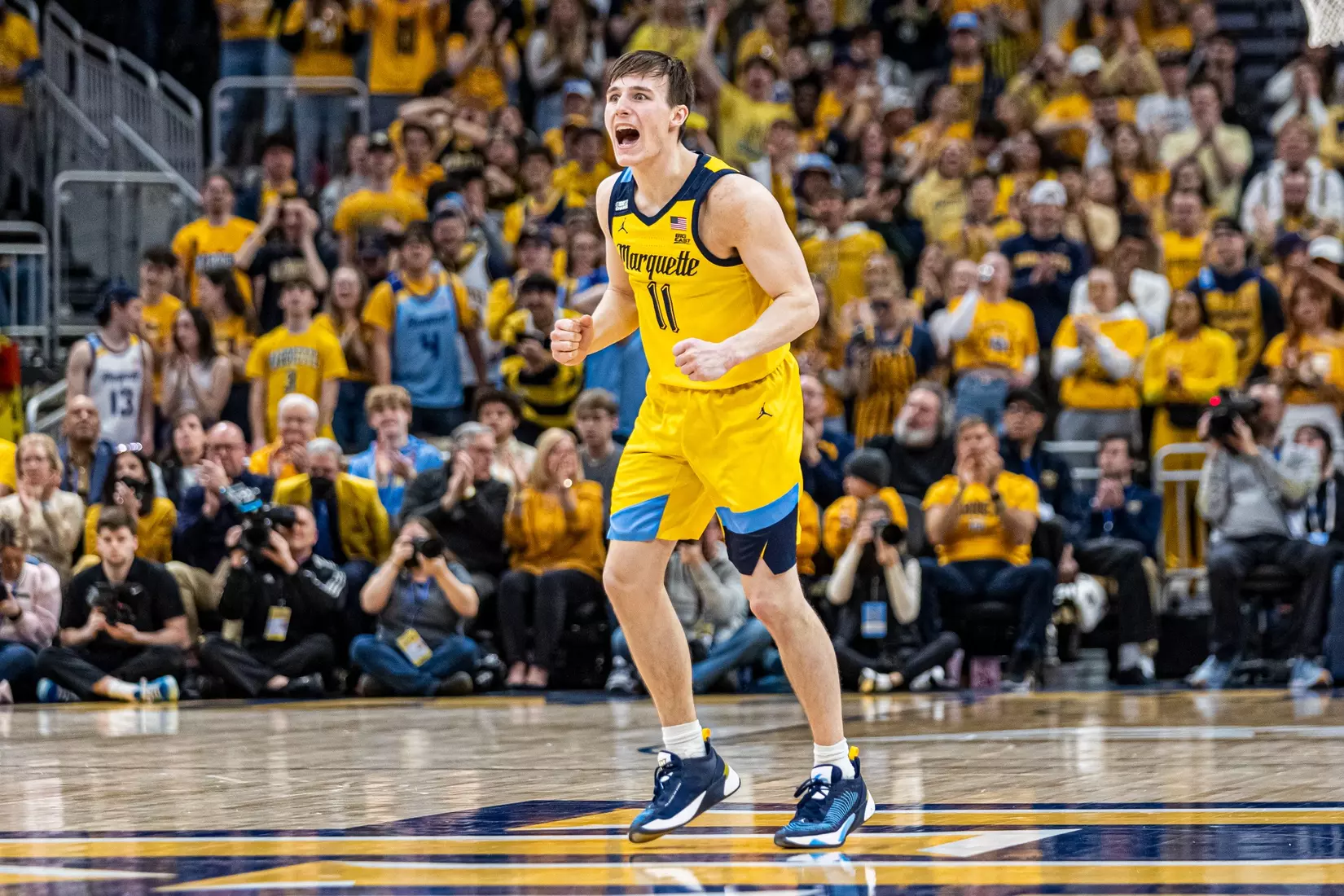 Marquette Men's Basketball defeats DePaul 90-84 at Fiserv Forum in Milwaukee, WI on Saturday February 25, 2023.