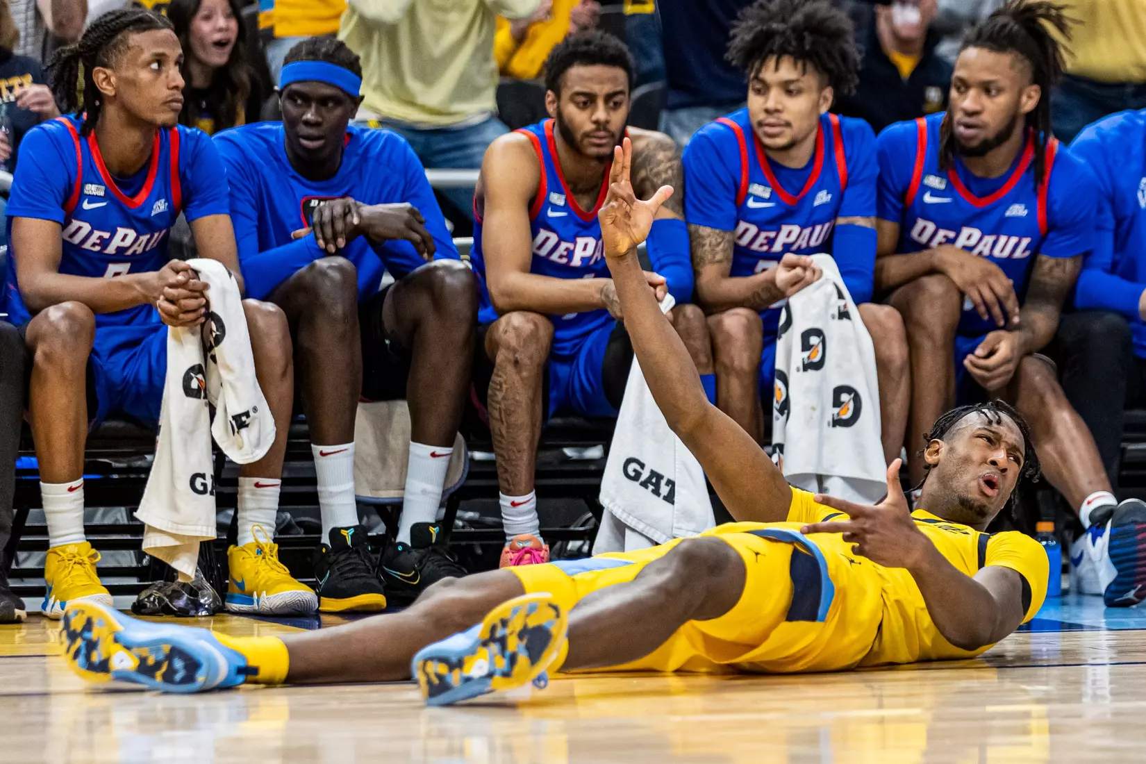 Marquette Men's Basketball defeats DePaul 90-84 at Fiserv Forum in Milwaukee, WI on Saturday February 25, 2023.