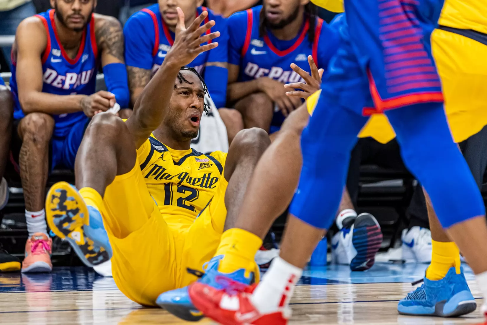 Marquette Men's Basketball defeats DePaul 90-84 at Fiserv Forum in Milwaukee, WI on Saturday February 25, 2023.