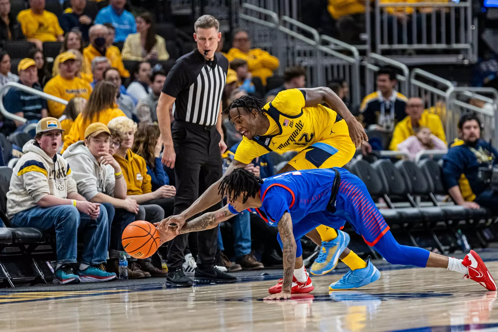 Marquette Men's Basketball defeats DePaul 90-84 at Fiserv Forum in Milwaukee, WI on Saturday February 25, 2023.