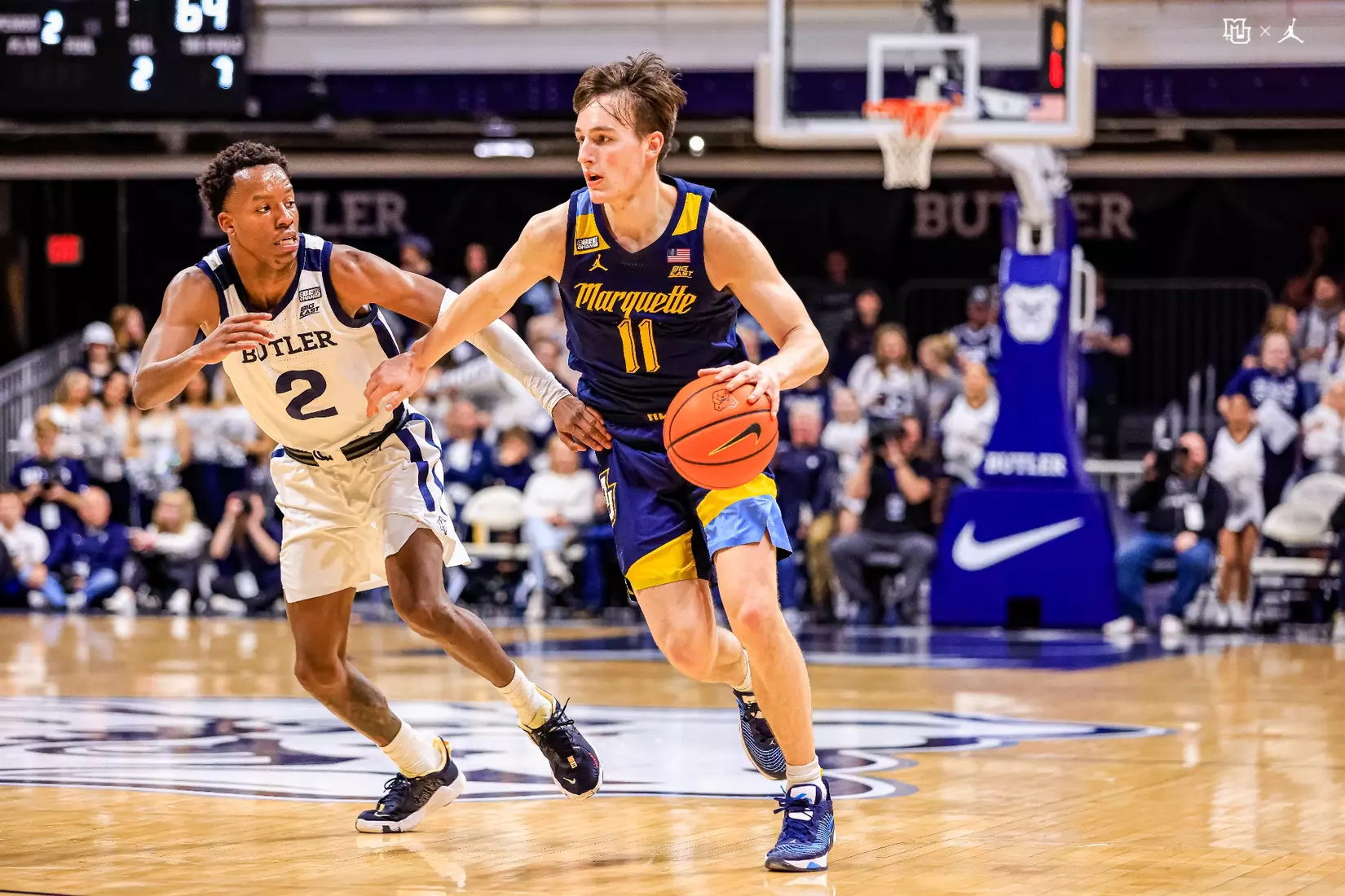 Marquette Men's Basketball defeats Butler 72-56 on Tuesday February 28, 2023 to win the outright Big East title.