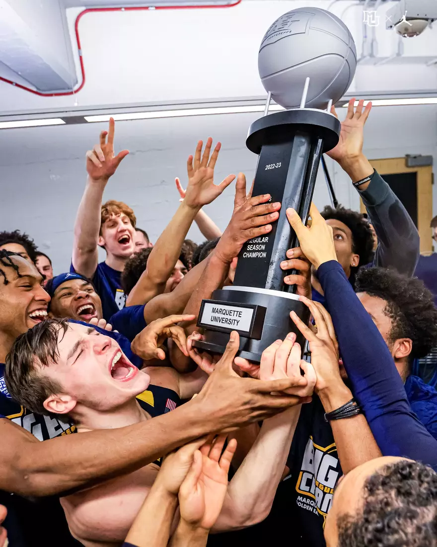 Marquette Men's Basketball defeats Butler 72-56 on Tuesday February 28, 2023 to win the outright Big East title.