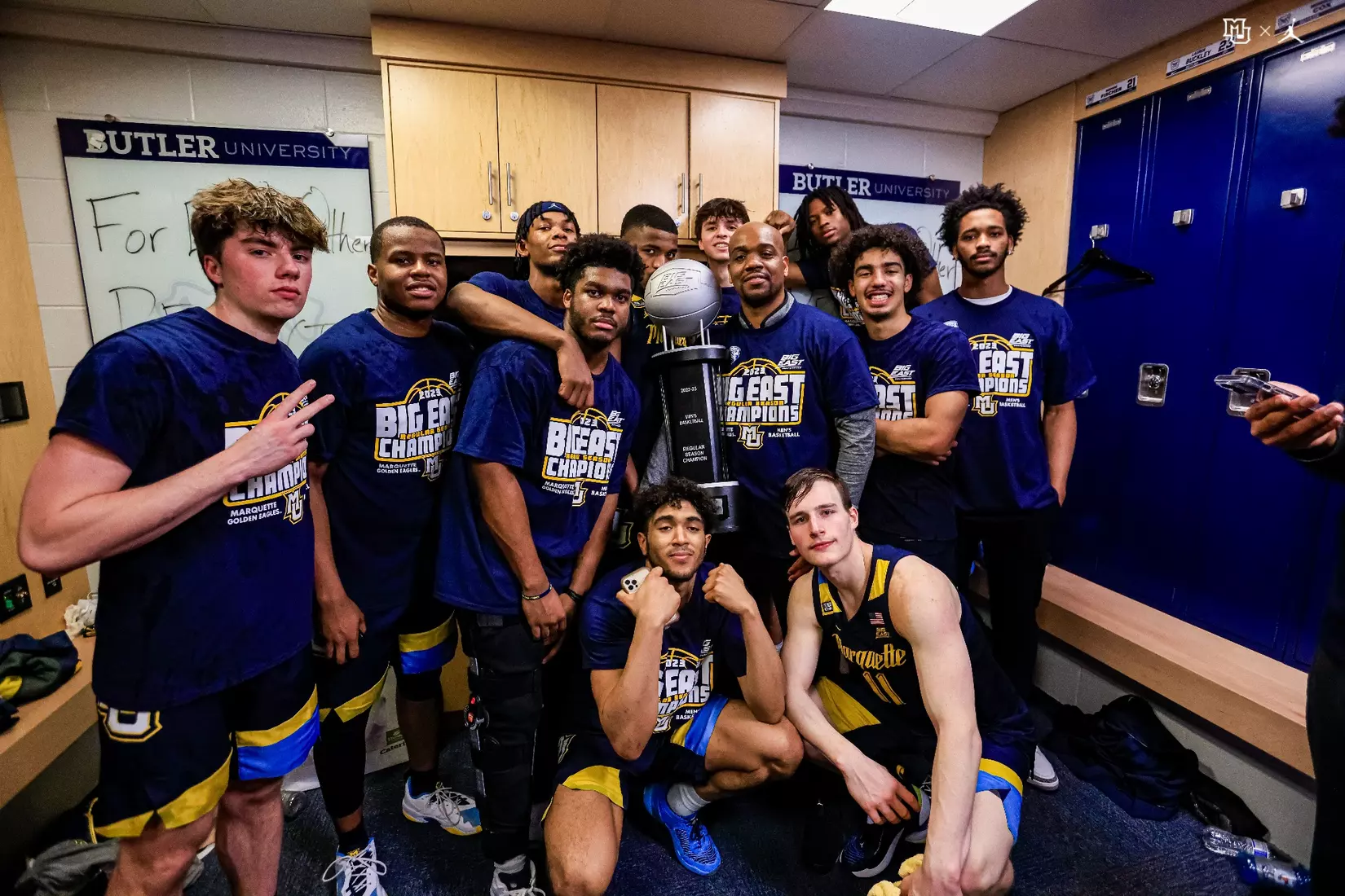 Marquette Men's Basketball defeats Butler 72-56 on Tuesday February 28, 2023 to win the outright Big East title.