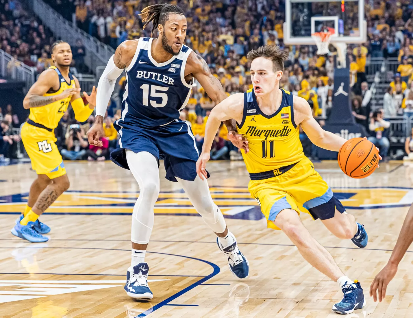 Marquette Basketball defeats Butler 60-52 at Fiserv Forum in Milwaukee, WI on Saturday February 4, 2023.