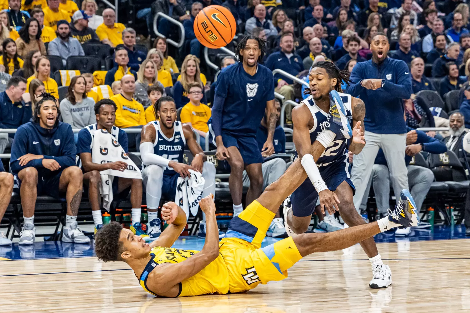 Marquette Basketball defeats Butler 60-52 at Fiserv Forum in Milwaukee, WI on Saturday February 4, 2023.