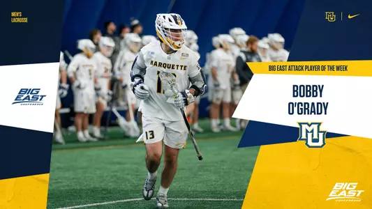 Bobby O'Grady BIG EAST Attack Player of the Week