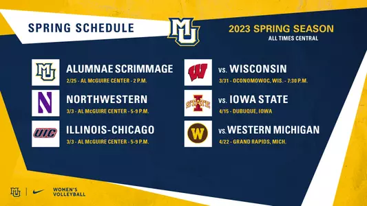 Volleyball 2023 Spring Schedule