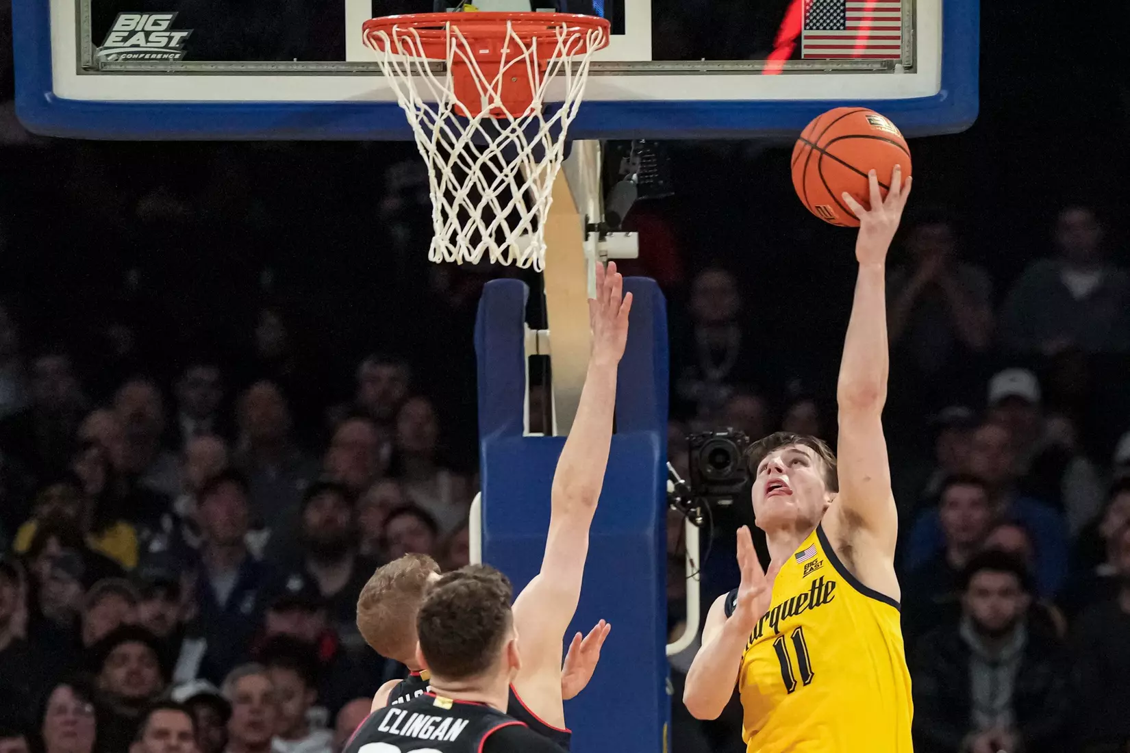 Marquette Men's Basketball defeats UCONN 70-68 to advance to the Big East Tournament finals at Madison Square Garden in New York City, NY on Friday March 10, 2023