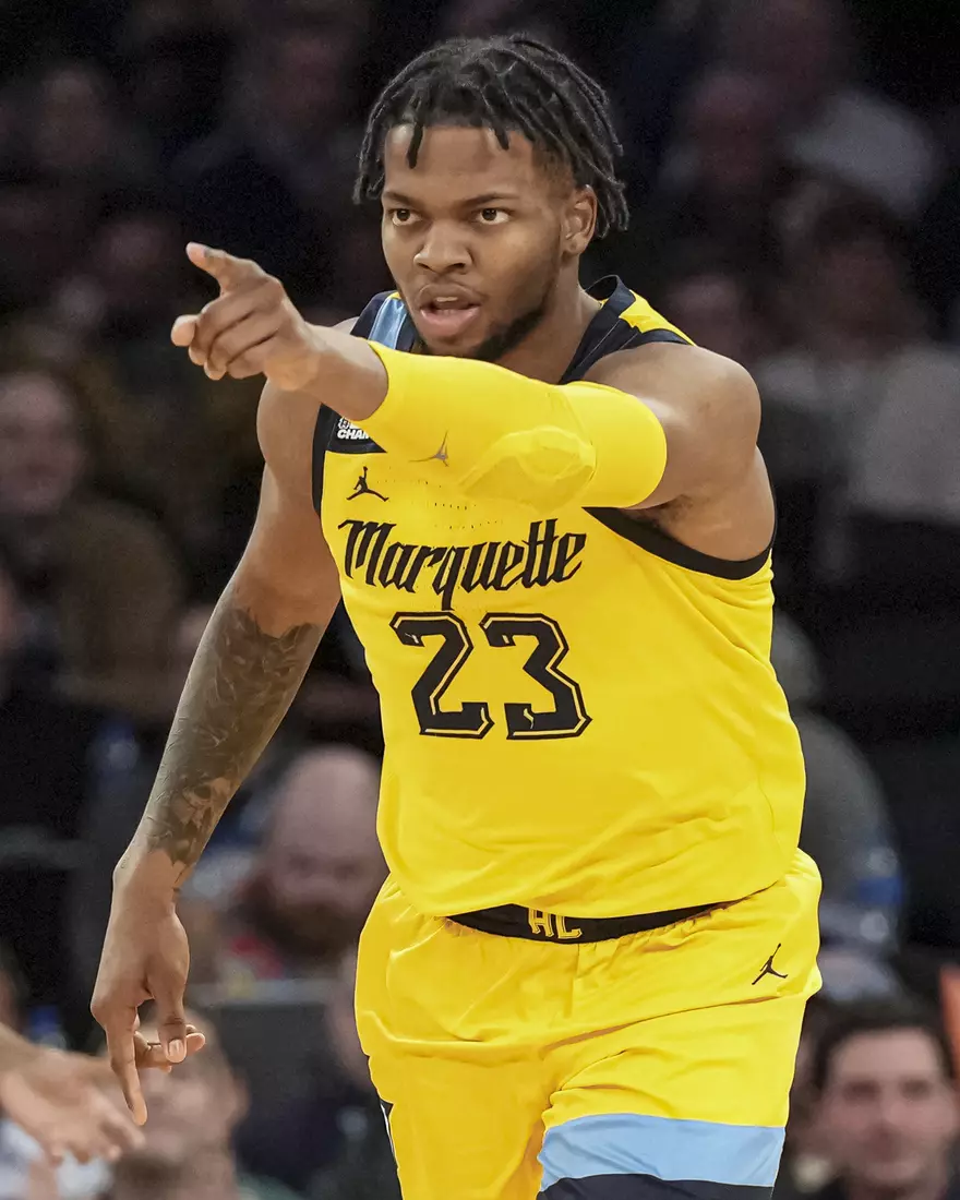 Marquette Men's Basketball defeats UCONN 70-68 to advance to the Big East Tournament finals at Madison Square Garden in New York City, NY on Friday March 10, 2023