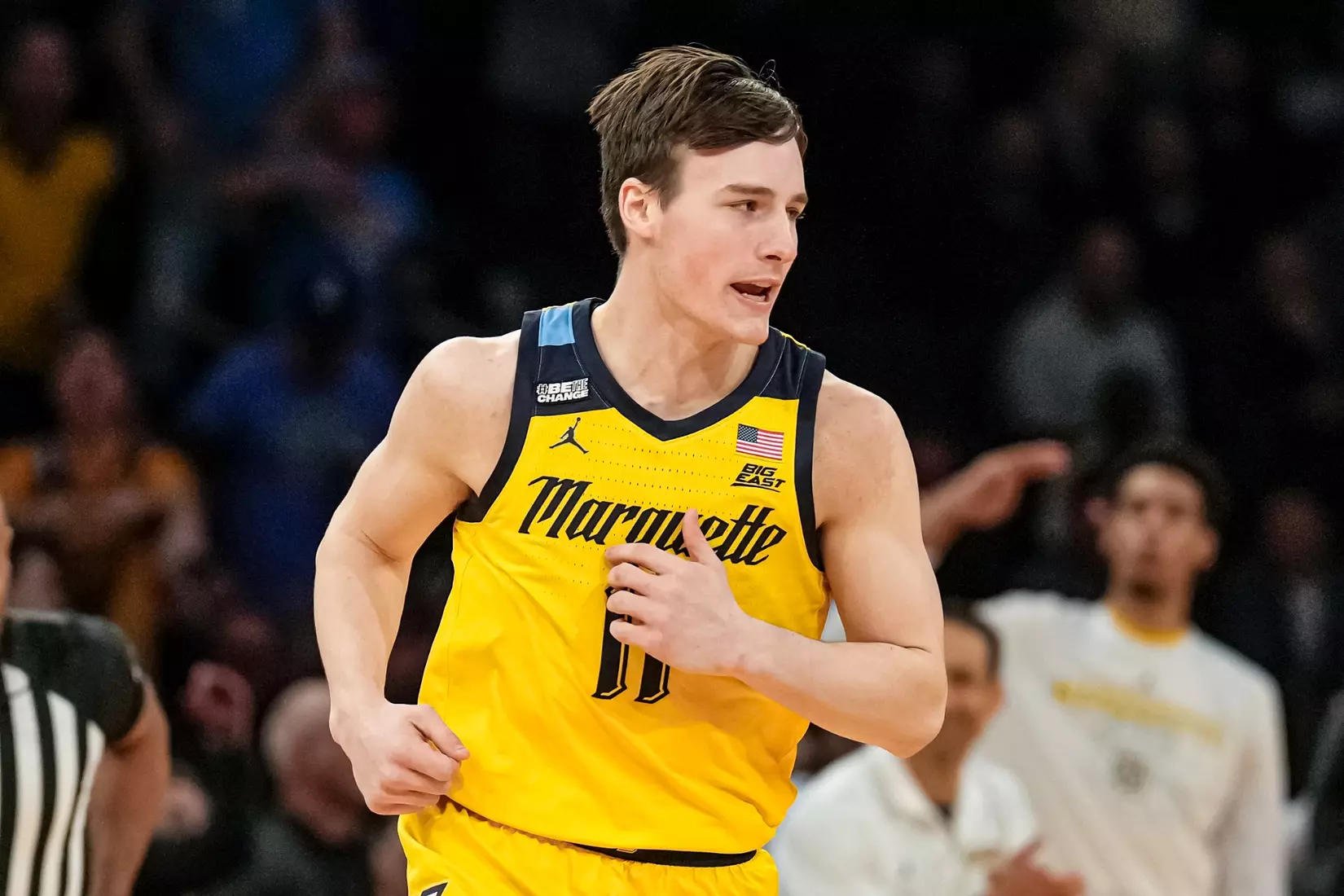 Marquette Men's Basketball defeats UCONN 70-68 to advance to the Big East Tournament finals at Madison Square Garden in New York City, NY on Friday March 10, 2023