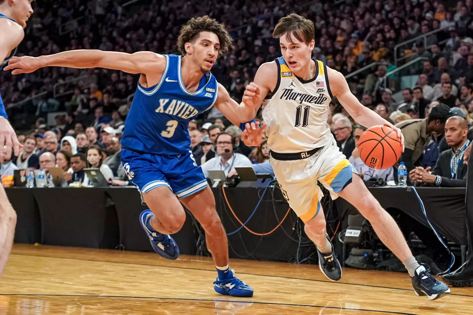 Marquette Men's Basketball defeats Xavier 65-51 to win the Big East Tournament at Madison Square Garden in New York City, NY on Saturday March 11, 2023.
