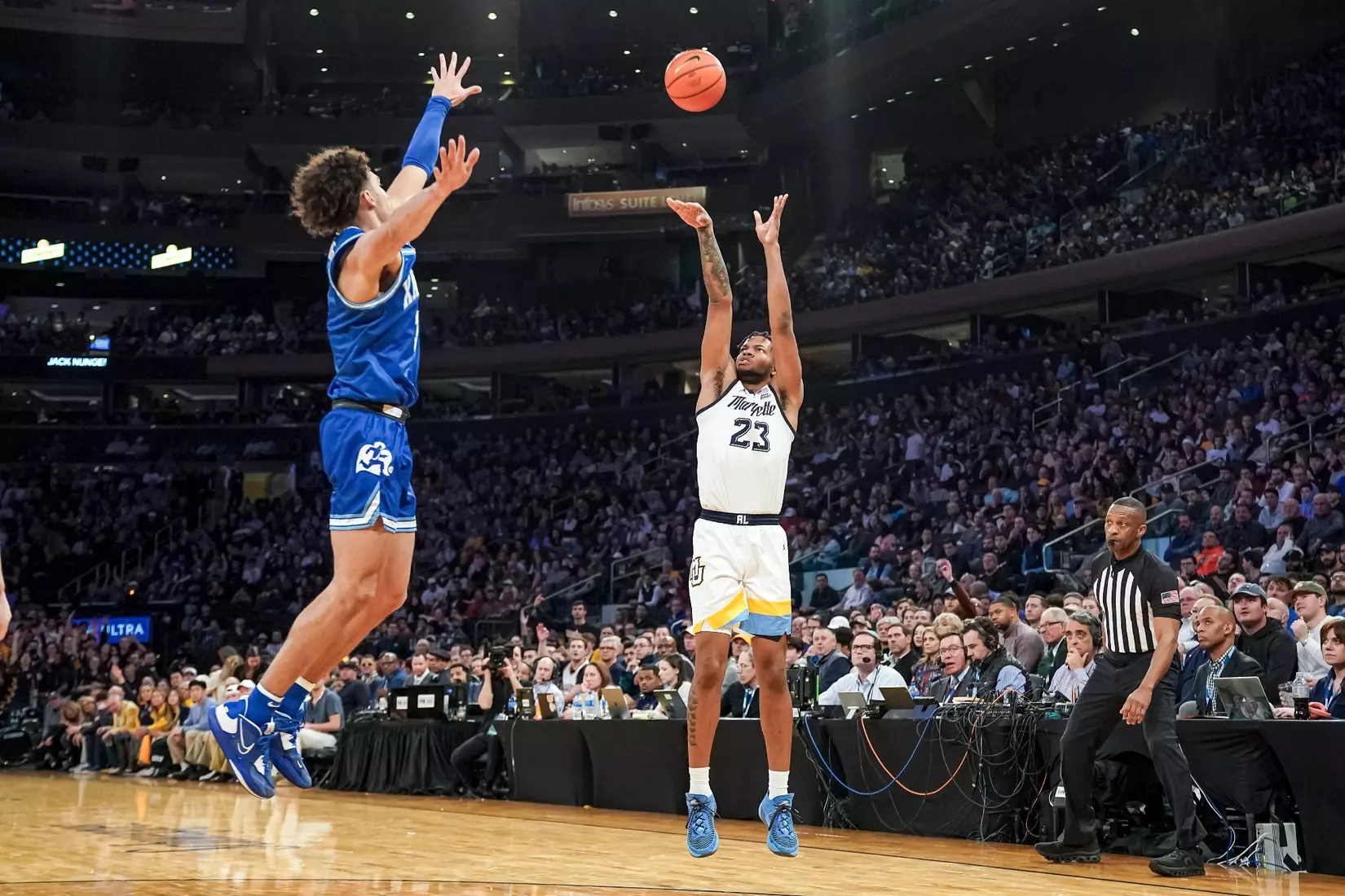 Marquette Men's Basketball defeats Xavier 65-51 to win the Big East Tournament at Madison Square Garden in New York City, NY on Saturday March 11, 2023.