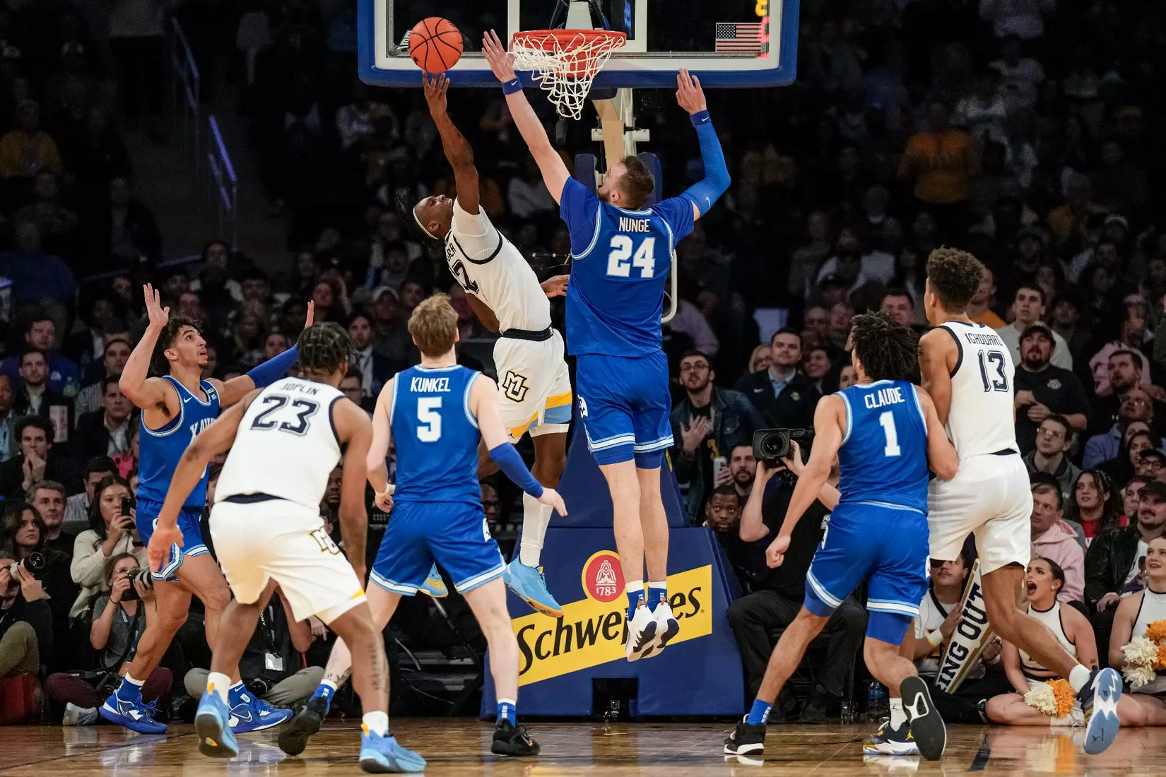 Marquette Men's Basketball defeats Xavier 65-51 to win the Big East Tournament at Madison Square Garden in New York City, NY on Saturday March 11, 2023.