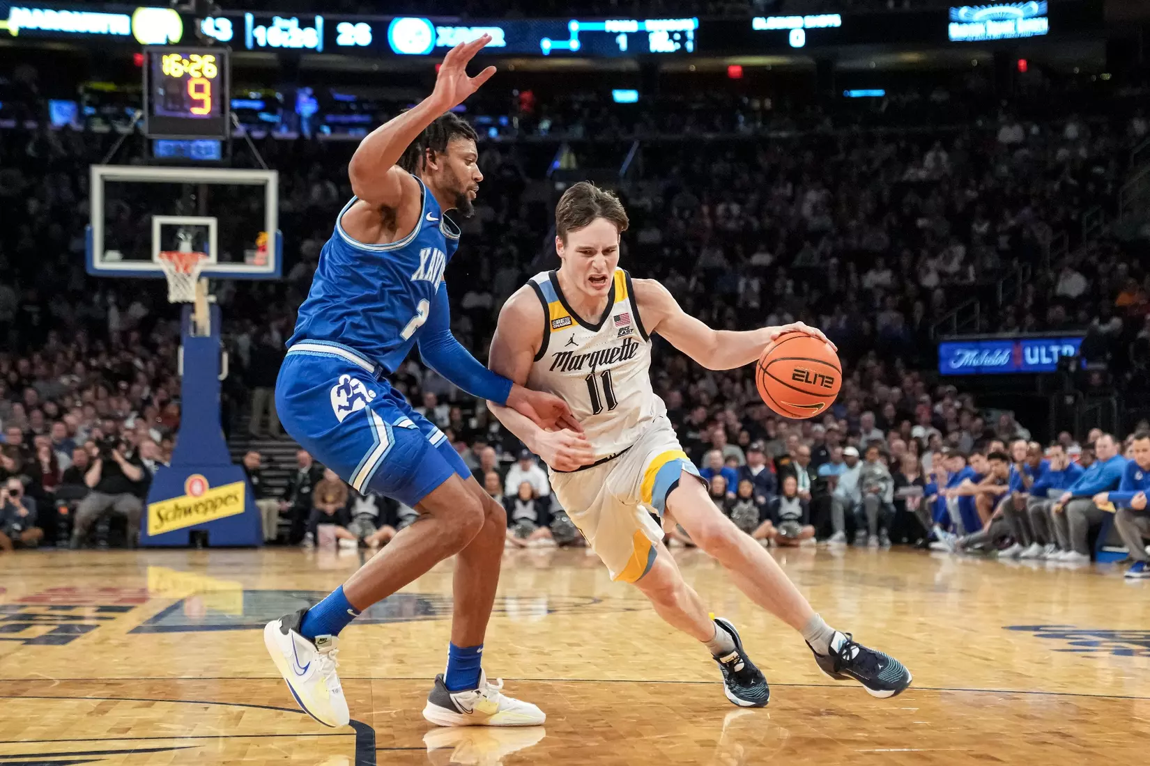 Marquette Men's Basketball defeats Xavier 65-51 to win the Big East Tournament at Madison Square Garden in New York City, NY on Saturday March 11, 2023.