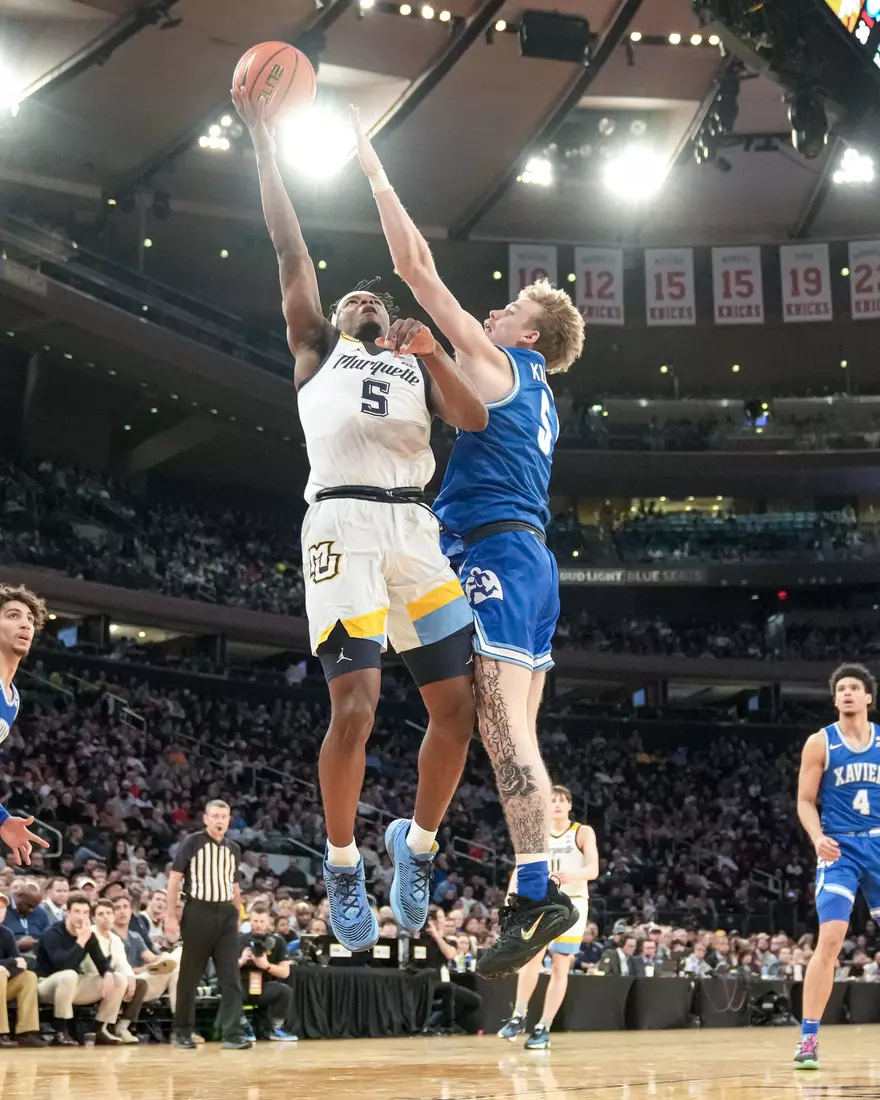Marquette Men's Basketball defeats Xavier 65-51 to win the Big East Tournament at Madison Square Garden in New York City, NY on Saturday March 11, 2023.