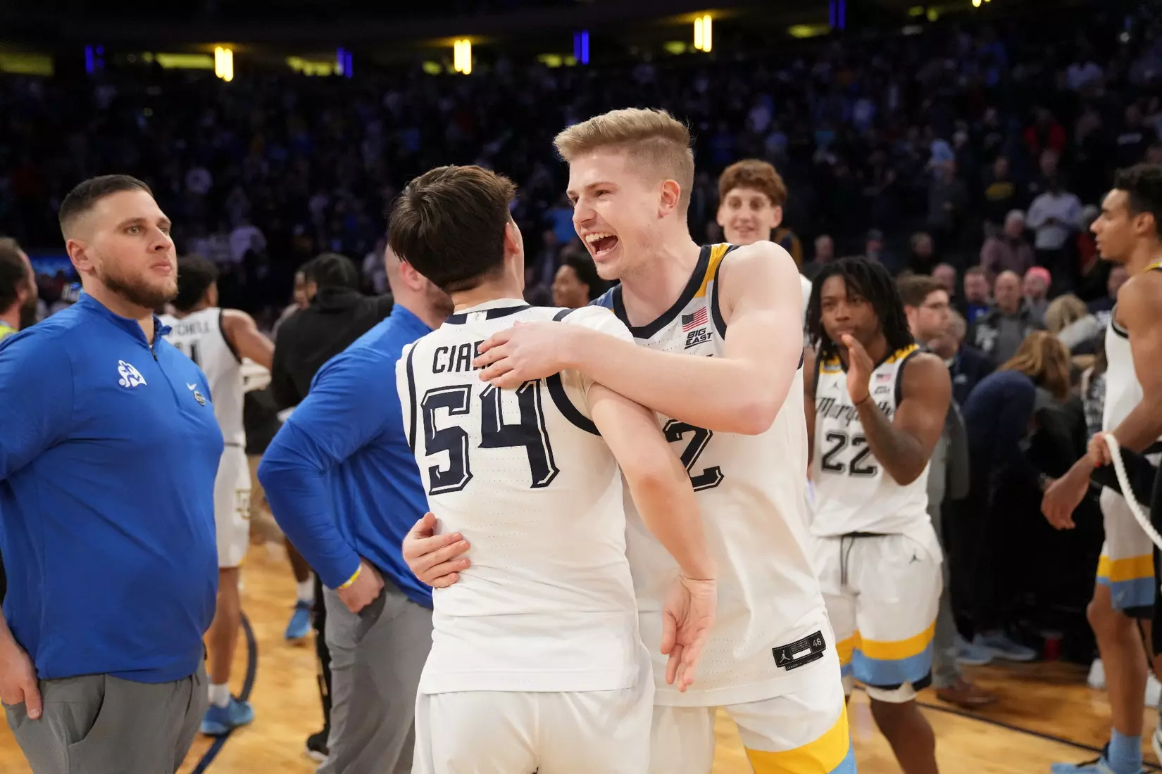 Marquette Men's Basketball defeats Xavier 65-51 to win the Big East Tournament at Madison Square Garden in New York City, NY on Saturday March 11, 2023.