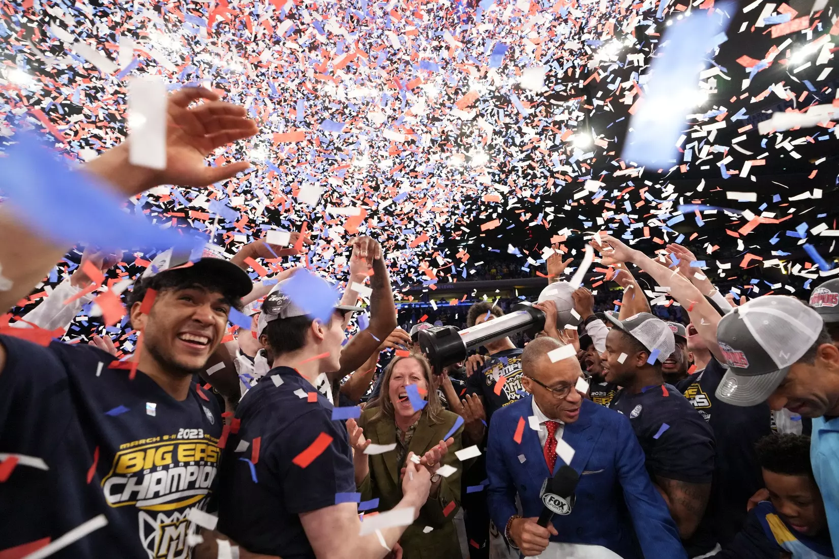 Marquette Men's Basketball defeats Xavier 65-51 to win the Big East Tournament at Madison Square Garden in New York City, NY on Saturday March 11, 2023.