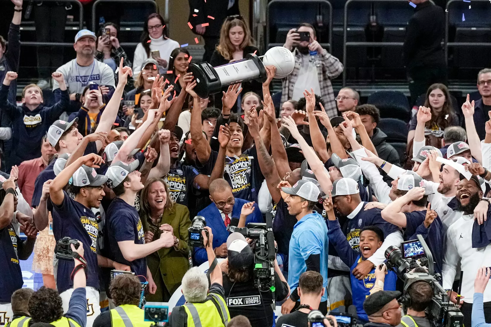 Marquette Men's Basketball defeats Xavier 65-51 to win the Big East Tournament at Madison Square Garden in New York City, NY on Saturday March 11, 2023.