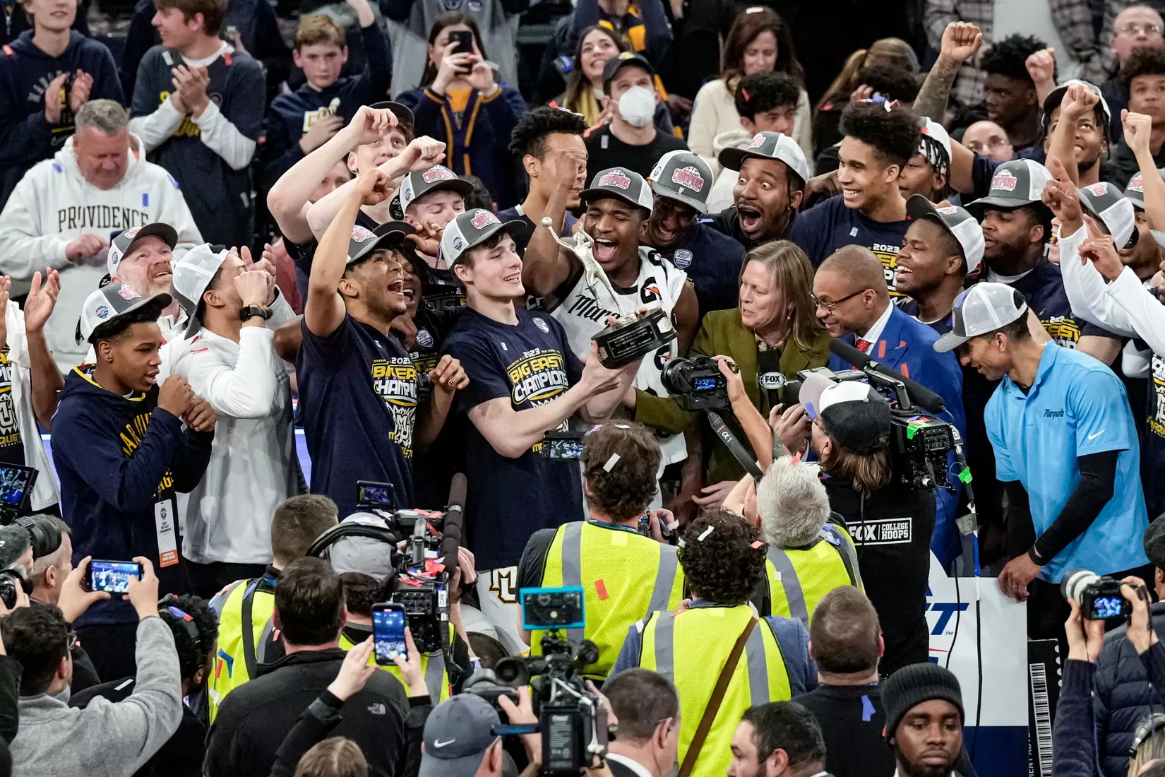 Marquette Men's Basketball defeats Xavier 65-51 to win the Big East Tournament at Madison Square Garden in New York City, NY on Saturday March 11, 2023.